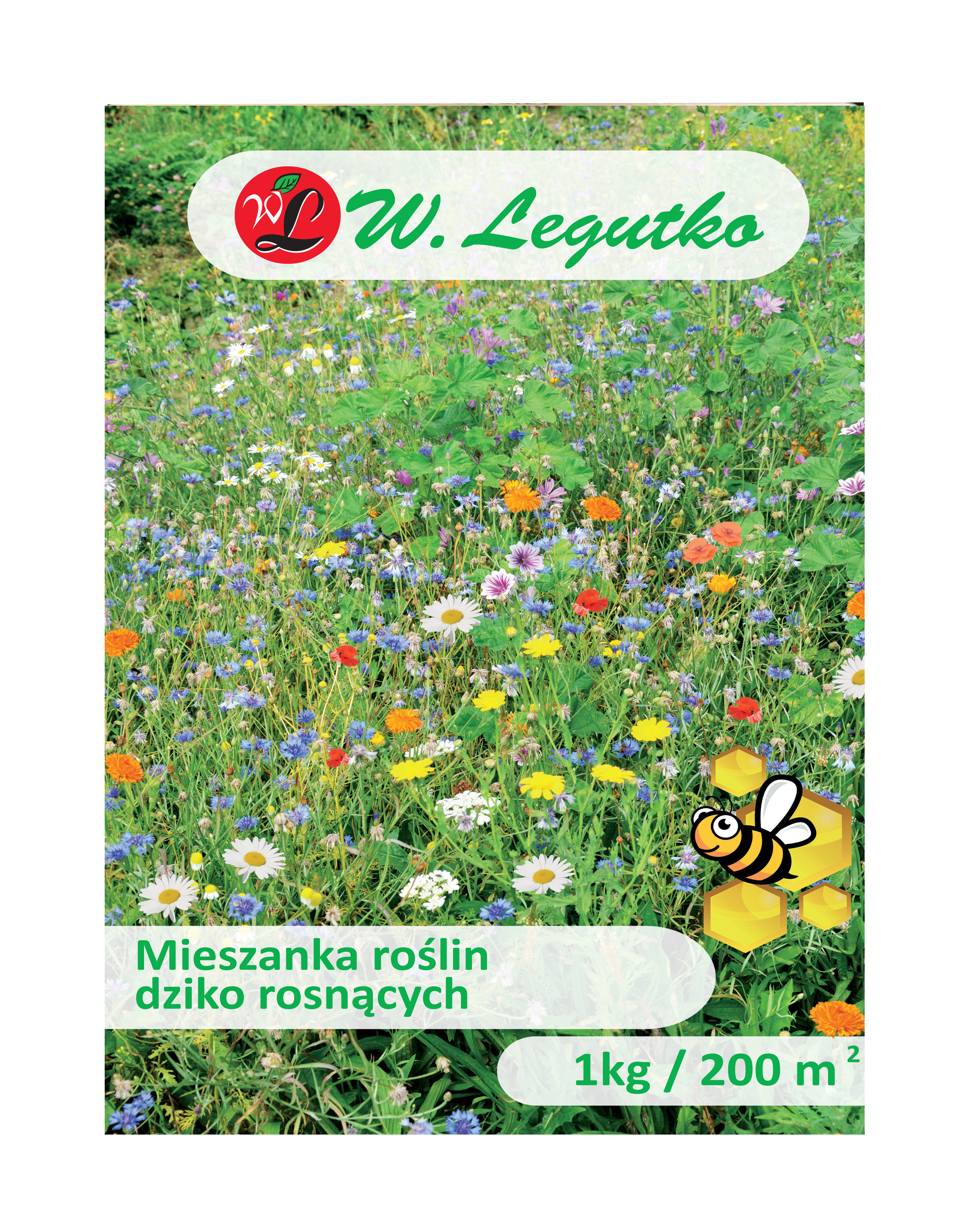 Nasiona roślin dziko rosnących 1kg / 200 m2 W.Legutko