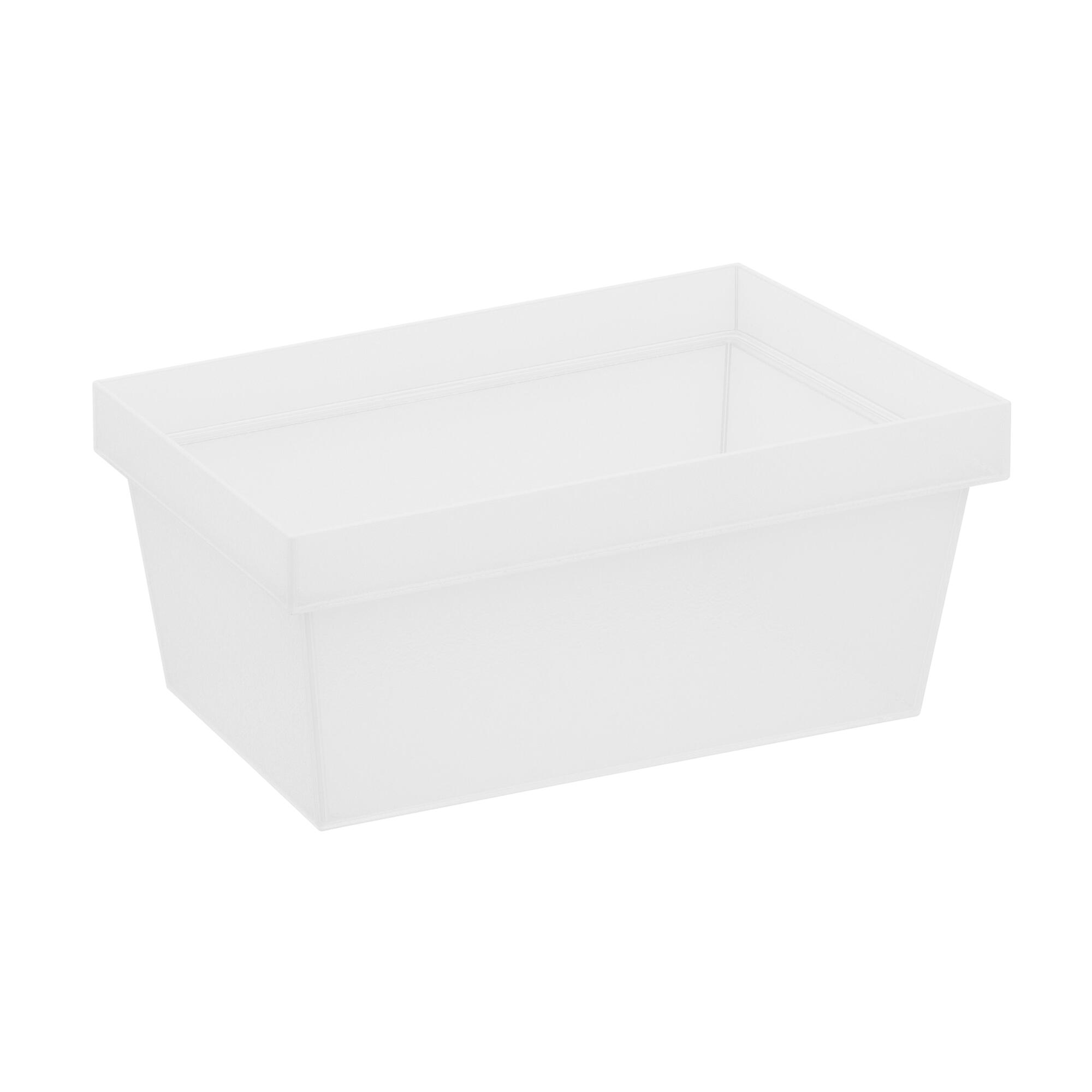 Porta utensilio delinia id plástico blanco transparente de 150 x 100 mm