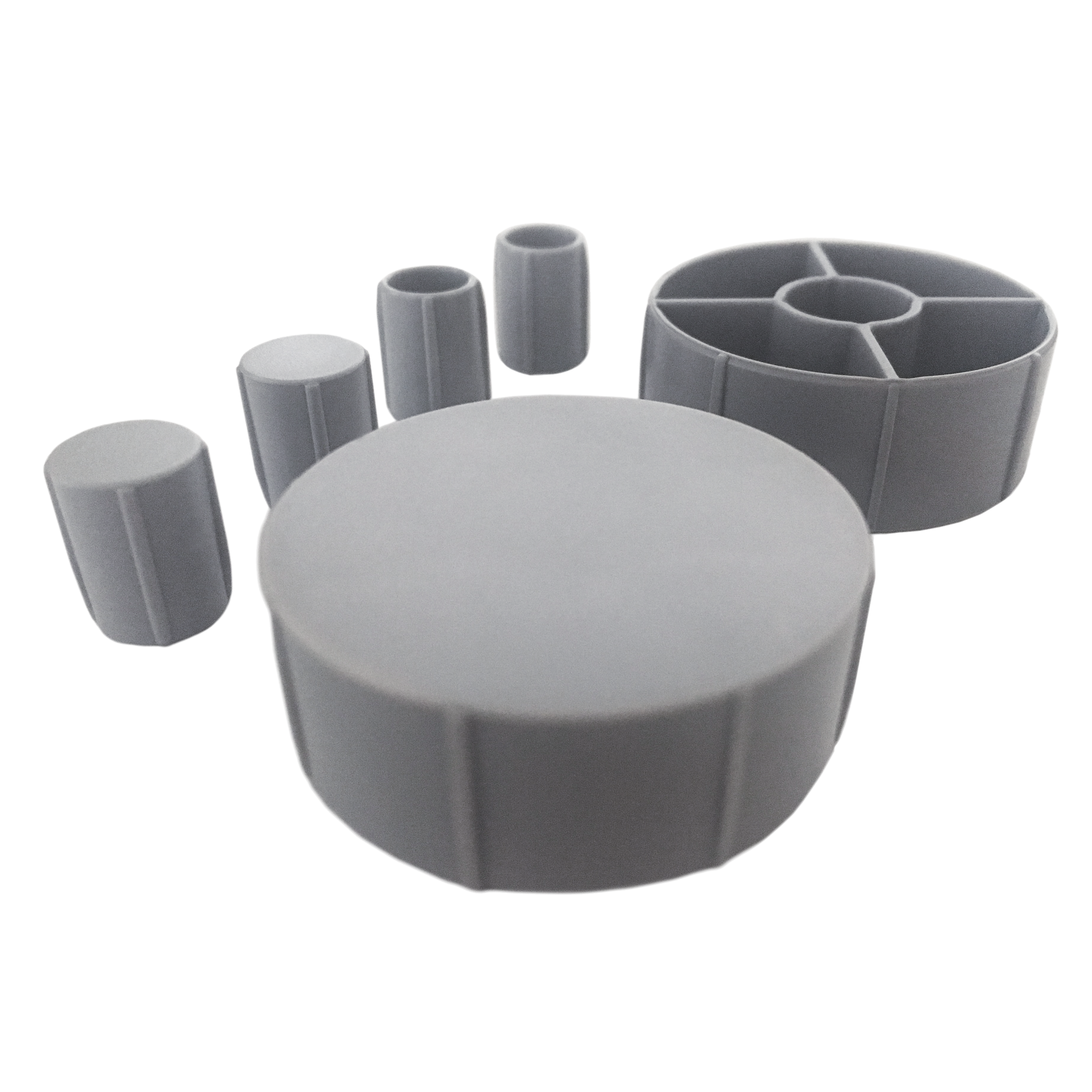 Paquete de 6 tapones gris 800 mm