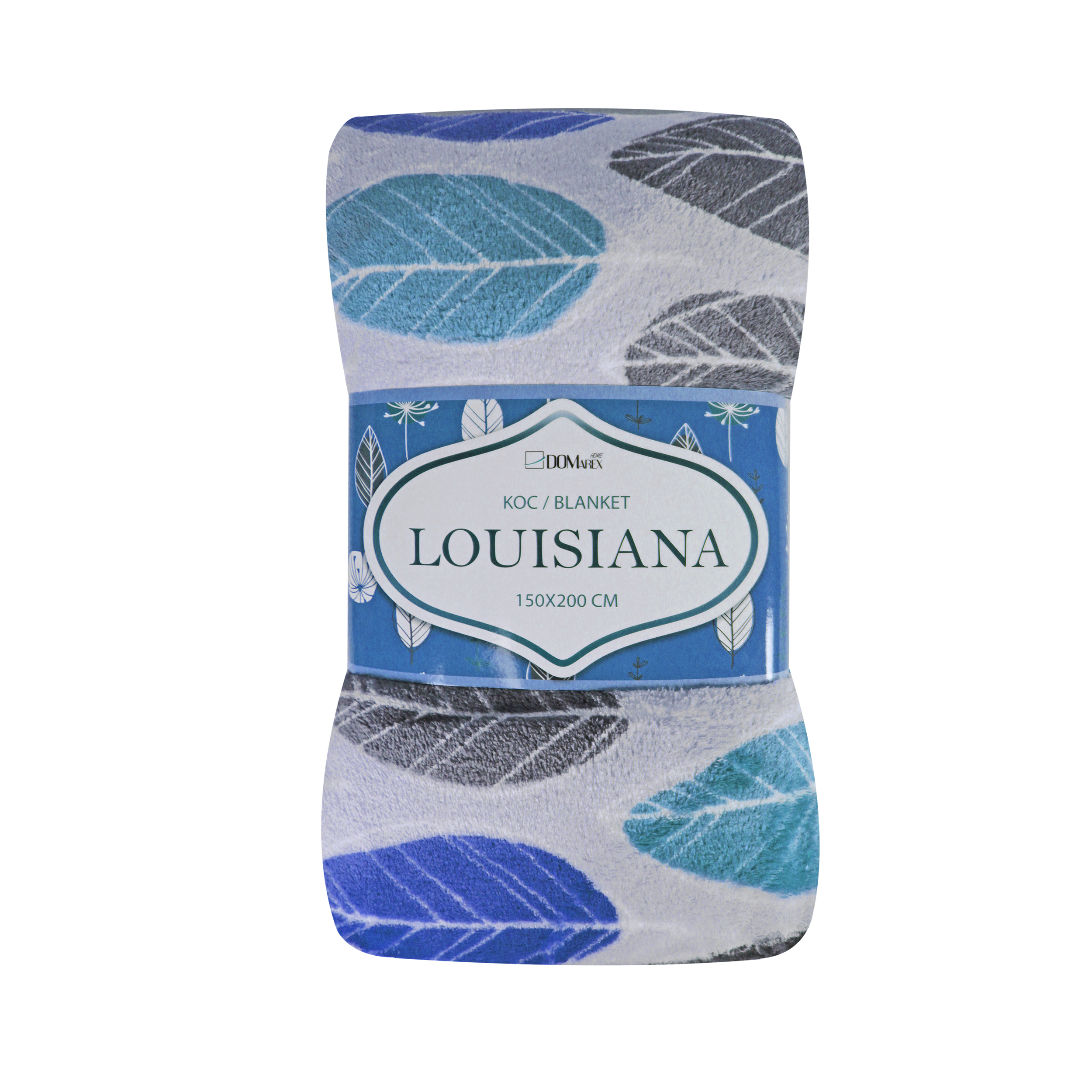 Koc Louisiana niebieski 150 x 200 cm - 4
