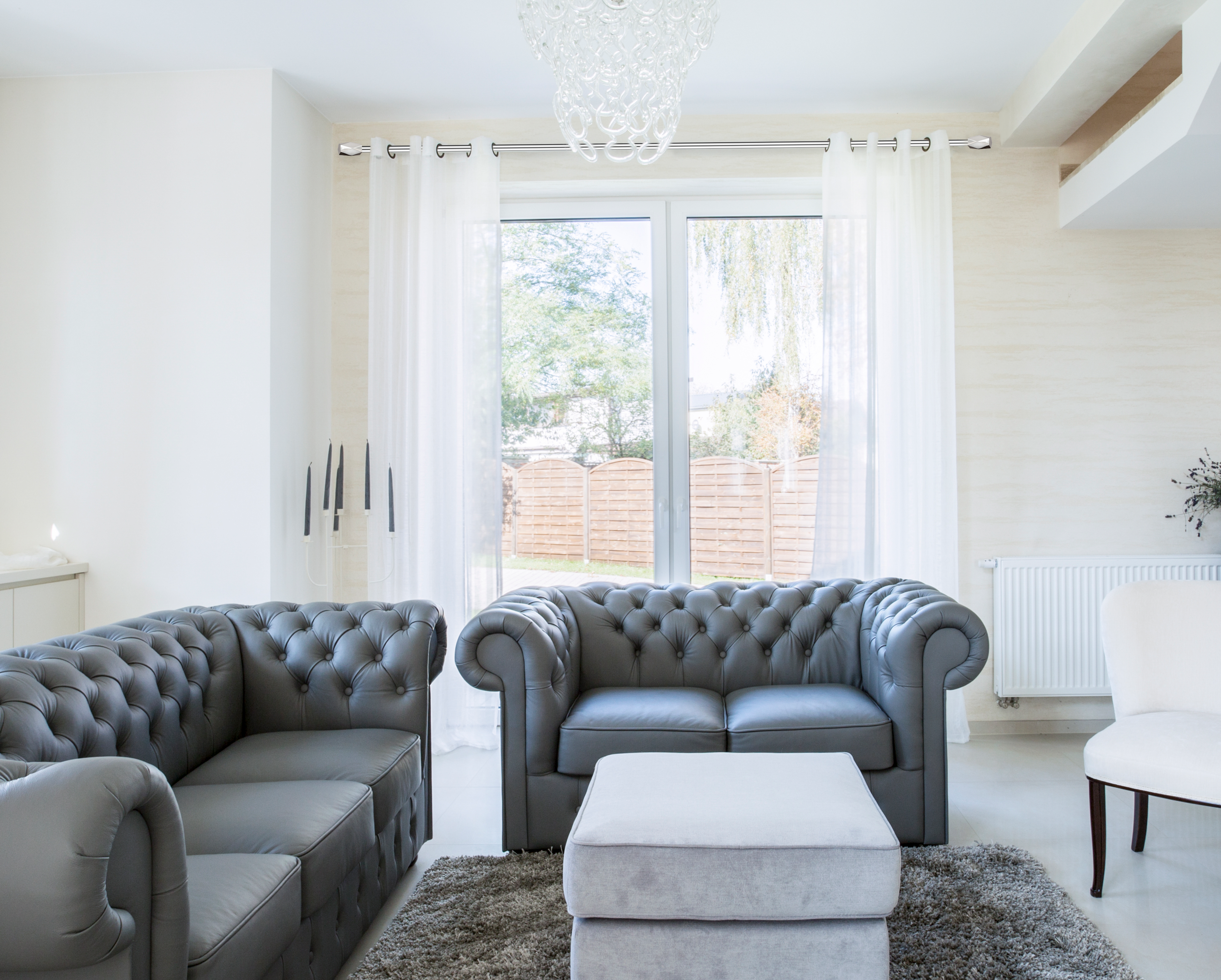 Karnisz Heksagon 200 cm podwójny nikiel 19 mm Inspire - 2