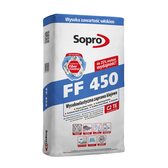 Elastyczna zaprawa klejowa FF450 22,5 KG SOPRO