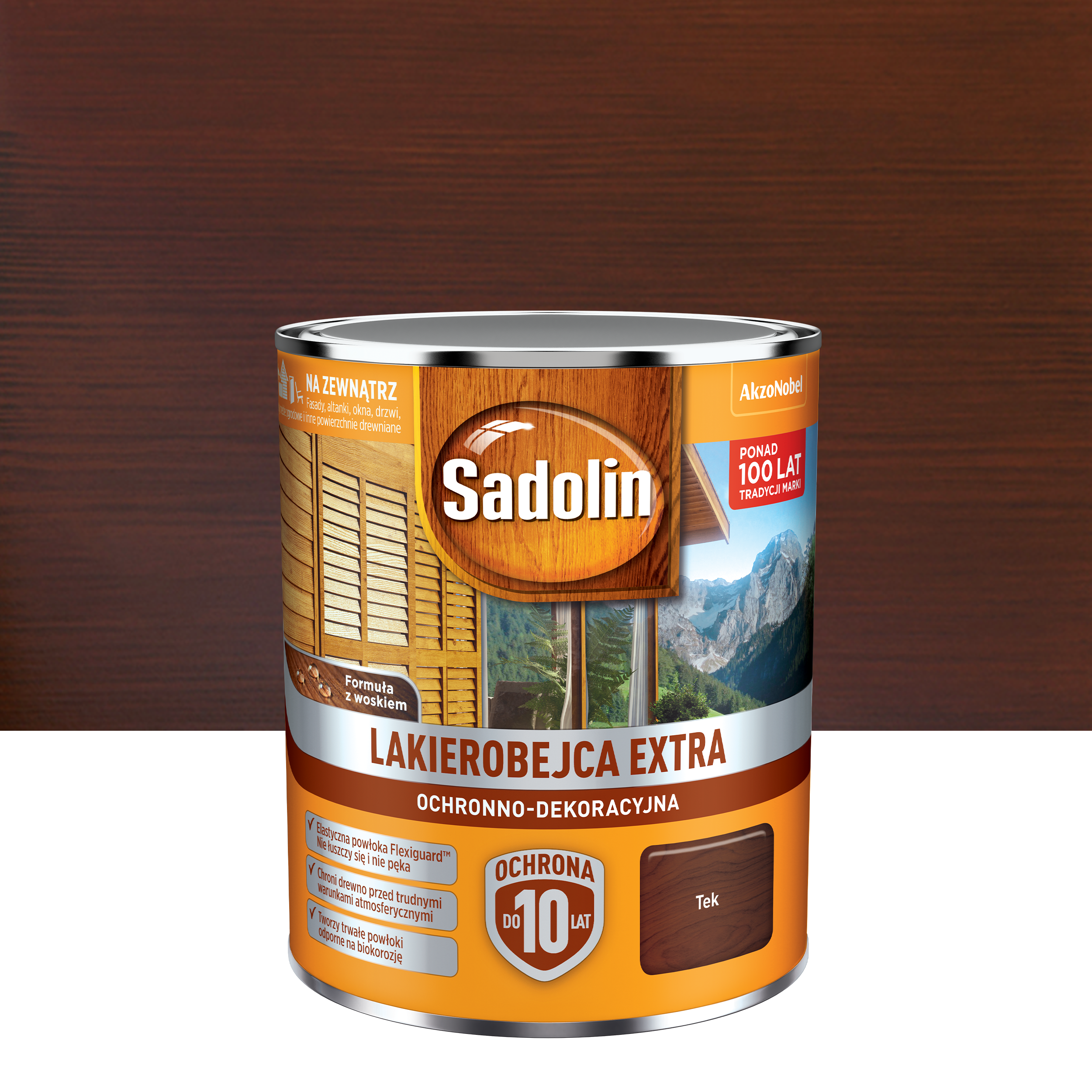 Lakierobejca do drewna Extra 0.75 l Tek Sadolin