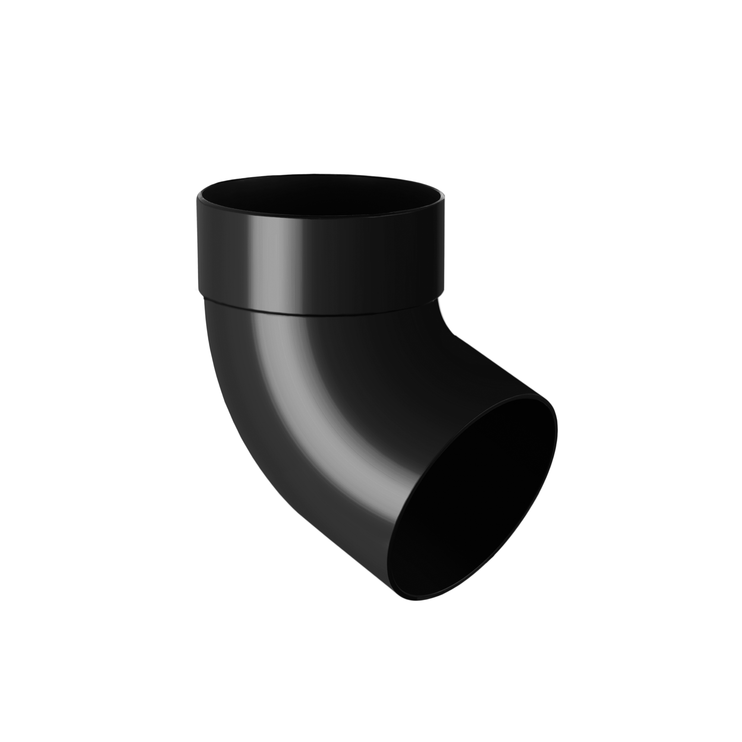 Kolano rynnowe pojedyncze 100 mm/67° grafitowe