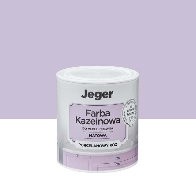 Farba kazeinowa 0.5 l porcelanowy róż matowa Jeger