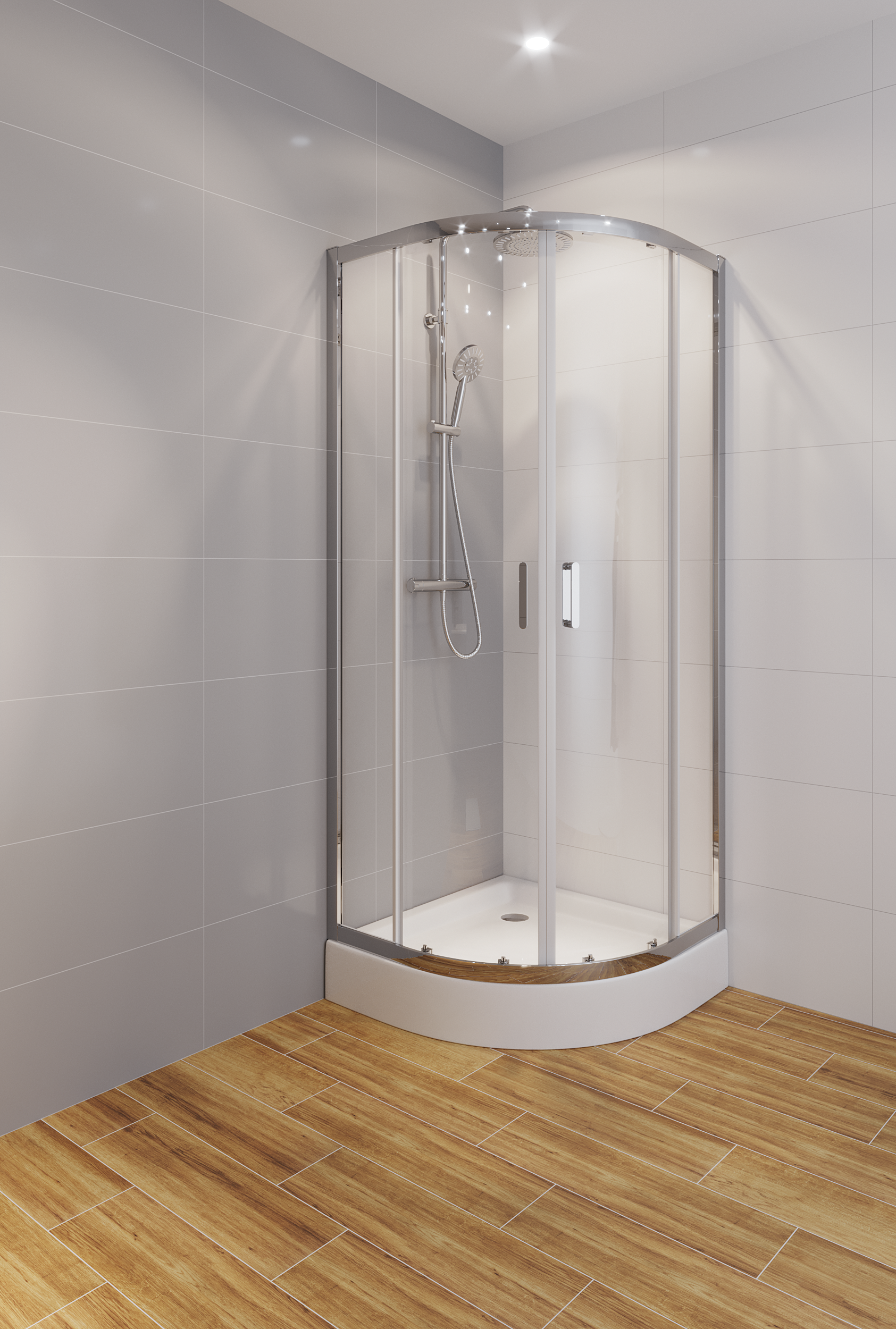 Kabina prysznicowa z brodzikiem 80 x 80 cm Arsena Cersanit - 4