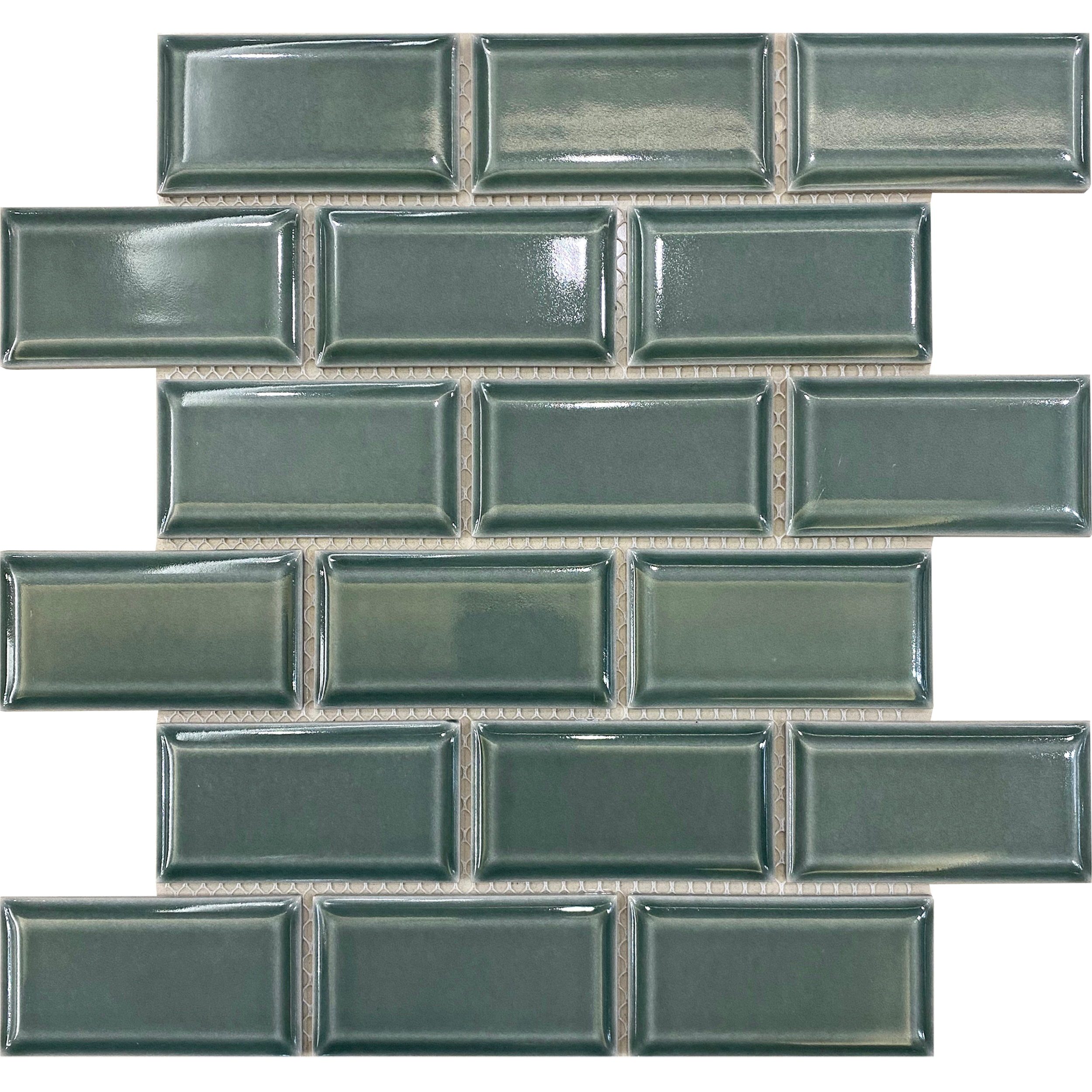Mozaika Metro Green Glossy 29 x 34 Artens