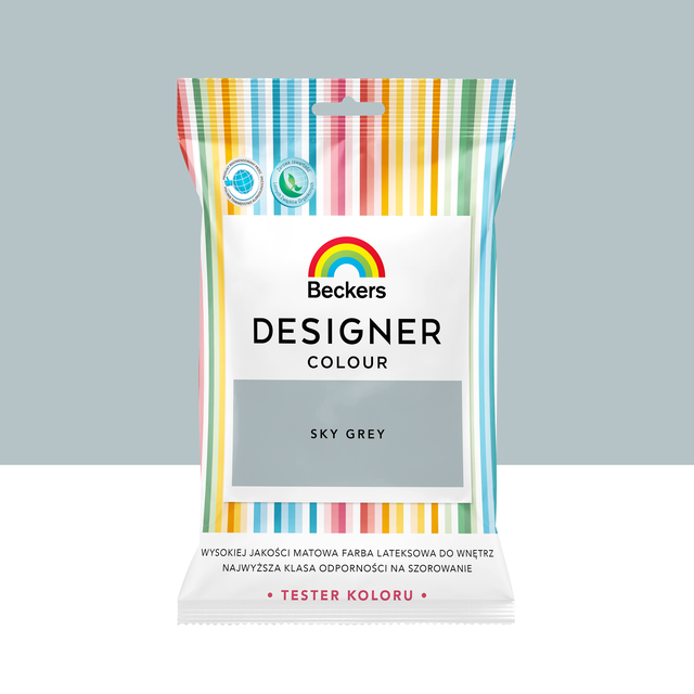 Tester farby Beckers Designer Colour Sky grey 50 ml