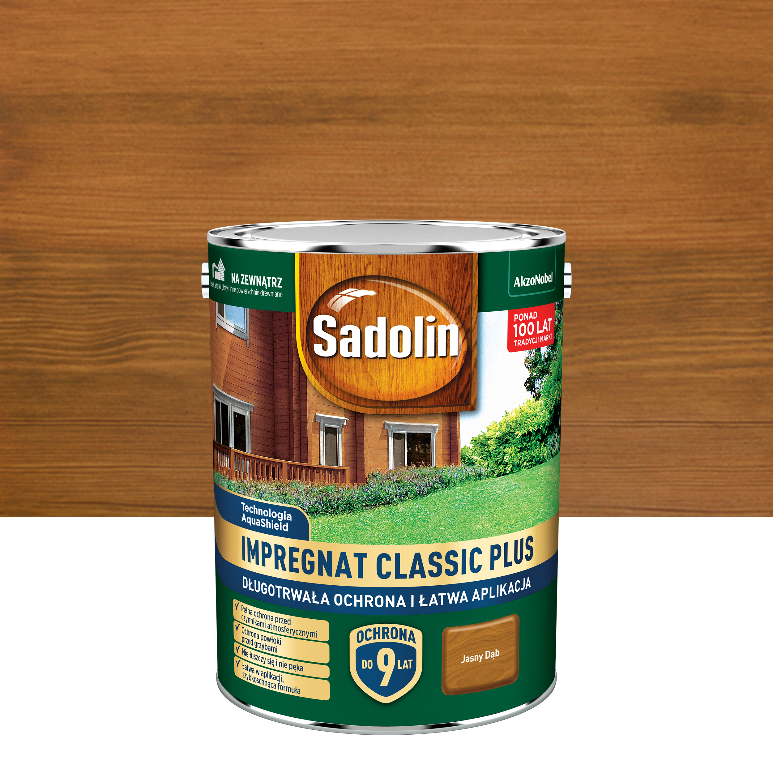 Impregnat do drewna Classic Plus 4.5 l Jasny dąb Sadolin
