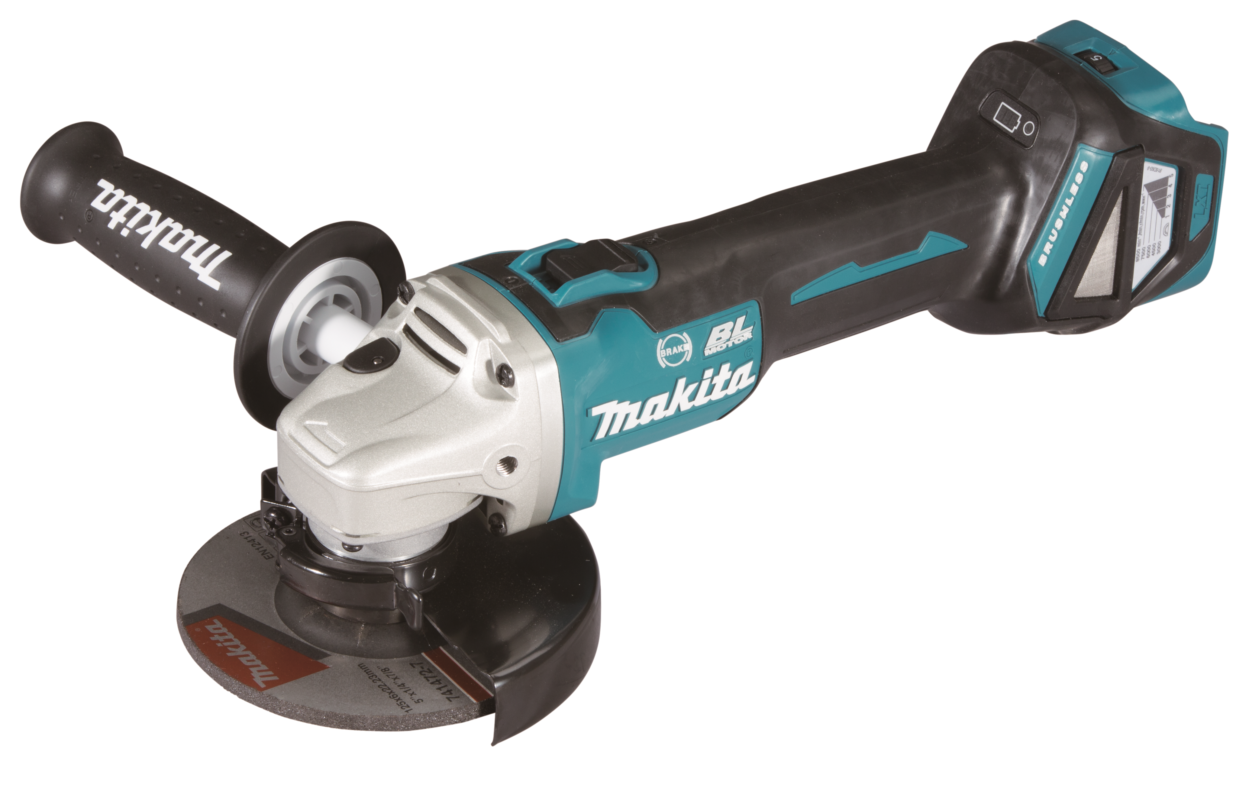 Szlifierka kątowa akumulatorowa 125 mm 18 V 0Aku Li-Ion DGA513ZJ Makita