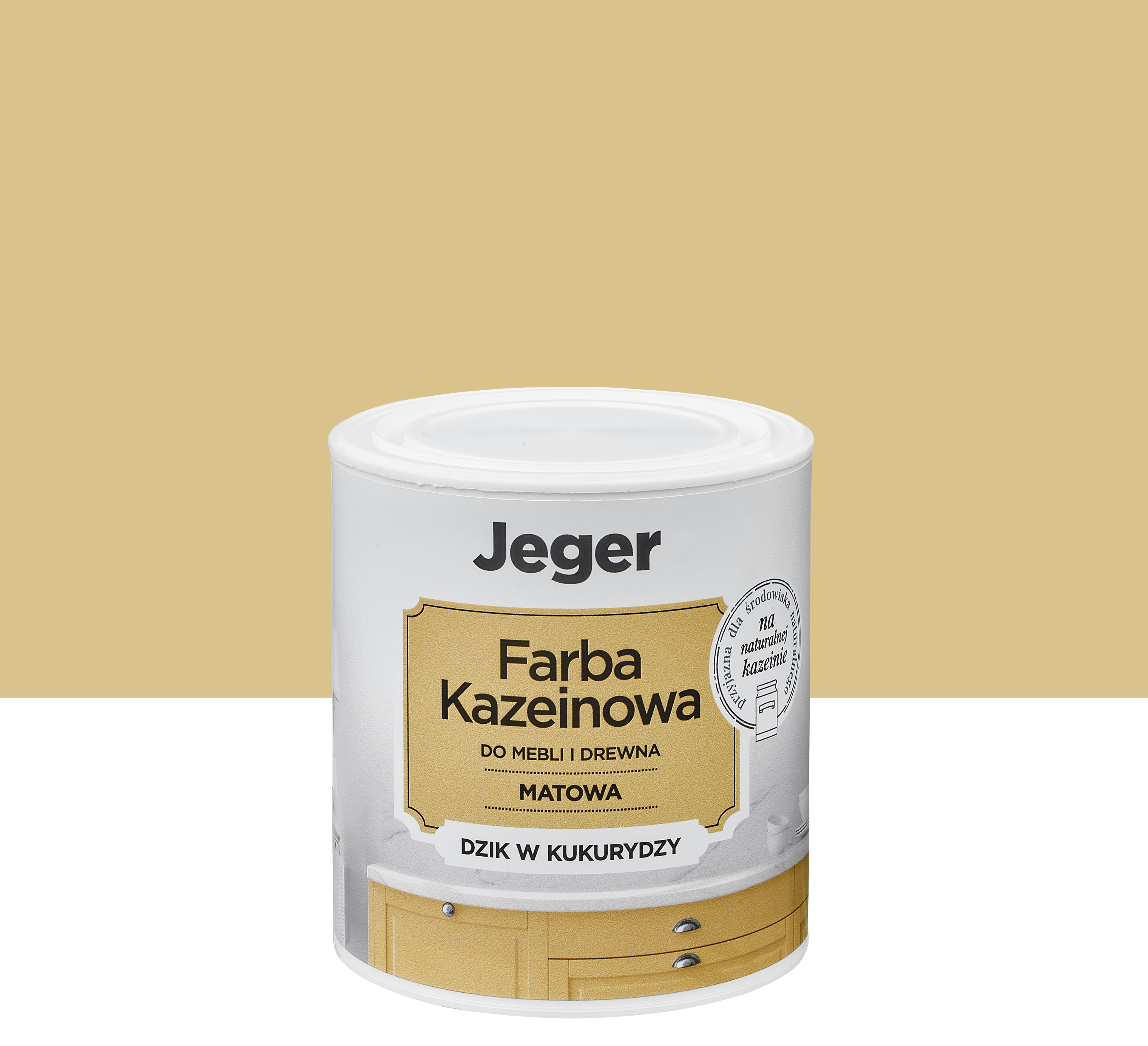 Farba kazeinowa 0.5 l dzik w kukurydzy matowa Jeger