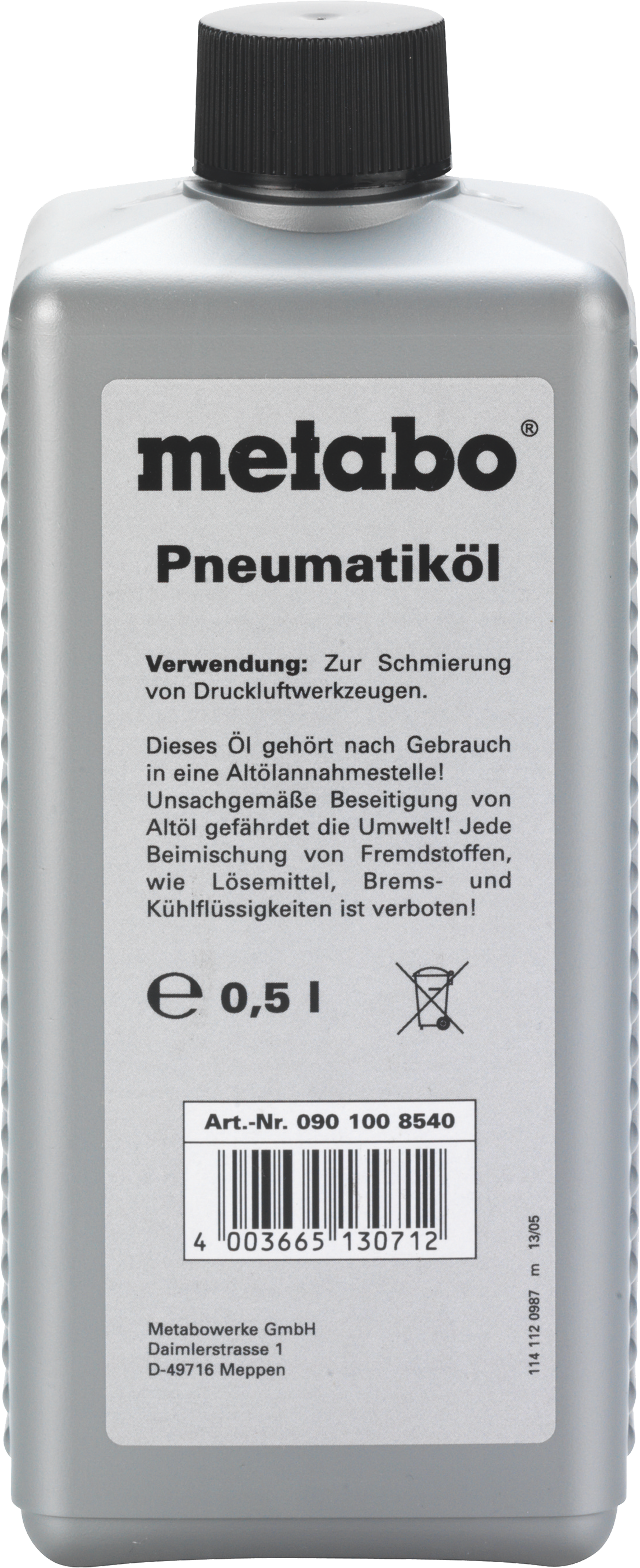 Olej Pneumatikol 500ml Metabo