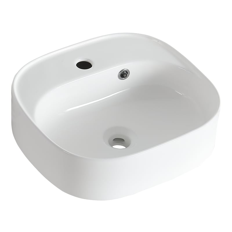 Umywalka ceramiczna nablatowa Remix Round 42.9 x 39.7 Sensea