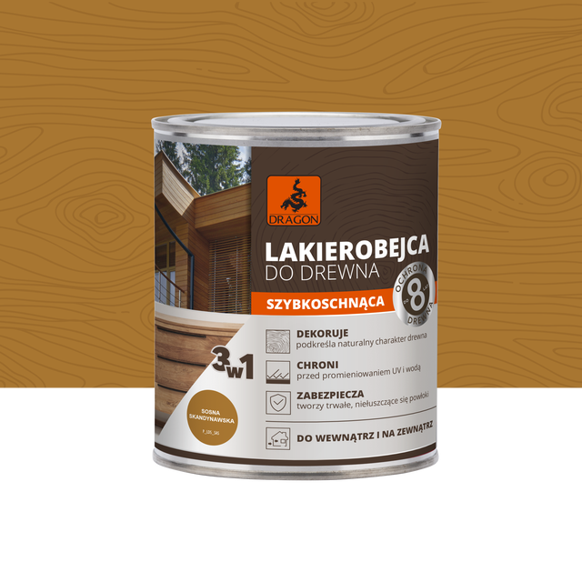 Lakierobejca Szybkoschnąca 0.7 l Sosna skandynawska Dragon