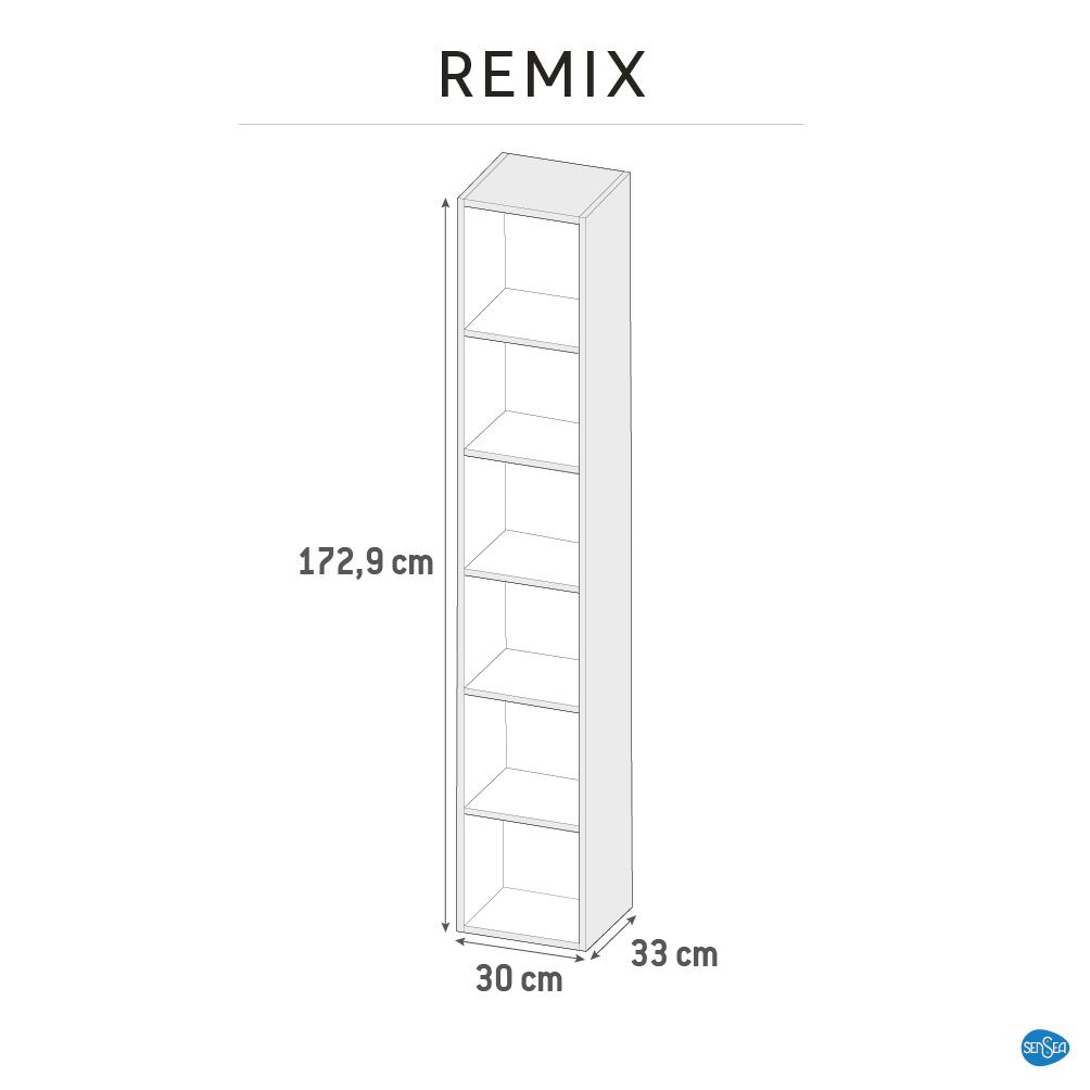 colonna bagno Remix L30 X H173 x P33 cm rovere naturale - 17