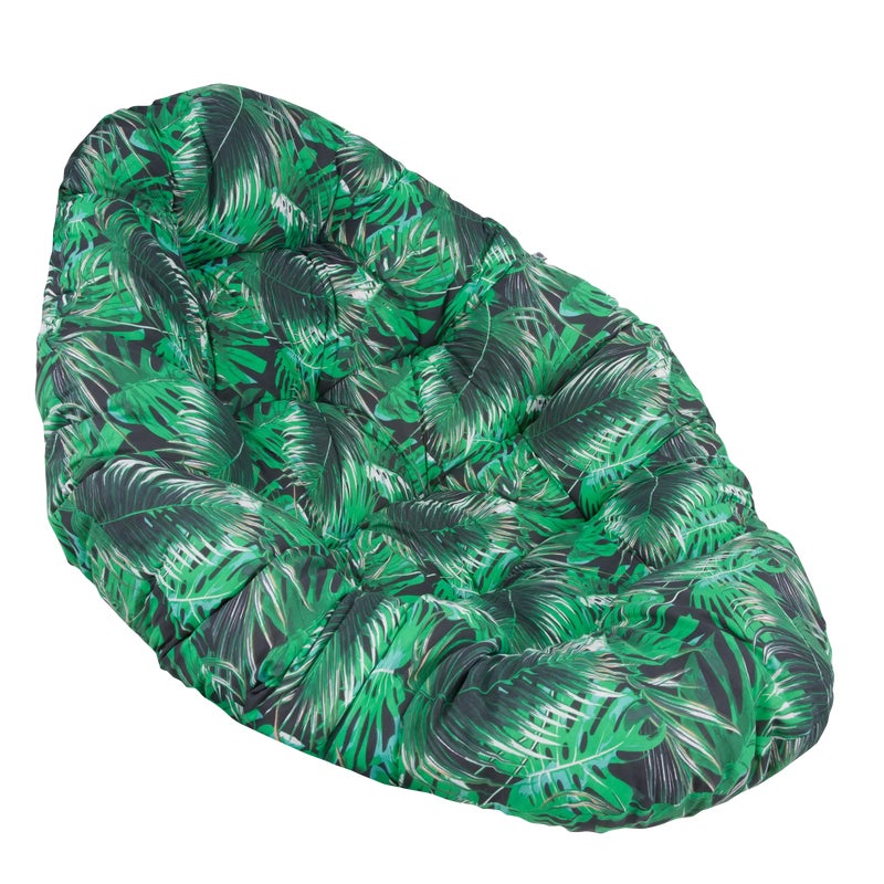 Poduszka na fotel wiszący Oval 100 x 144 cm monstera Patio