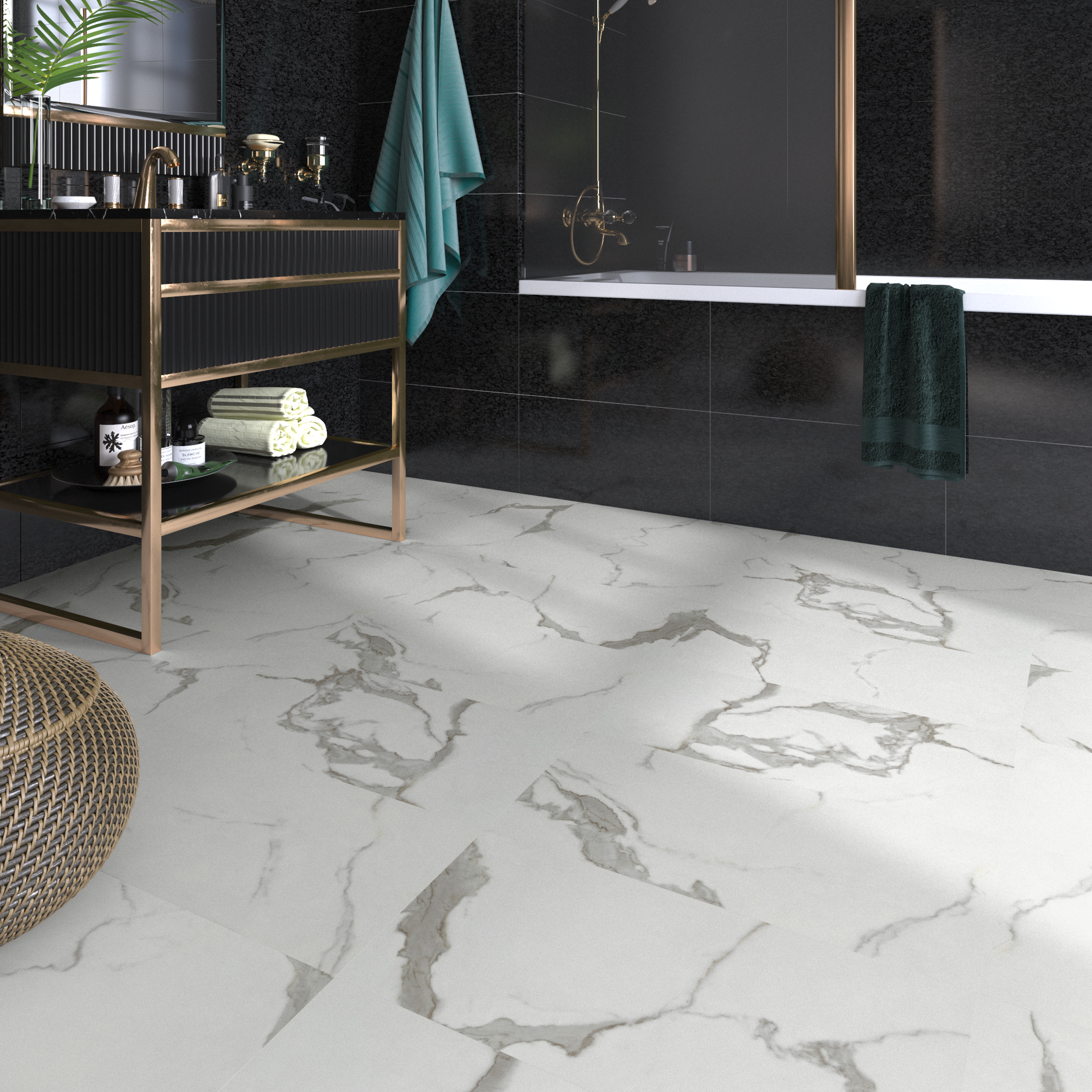 Suelo vinílico autoadhesivo forte New Marmi   BL000 ARTENS - 4