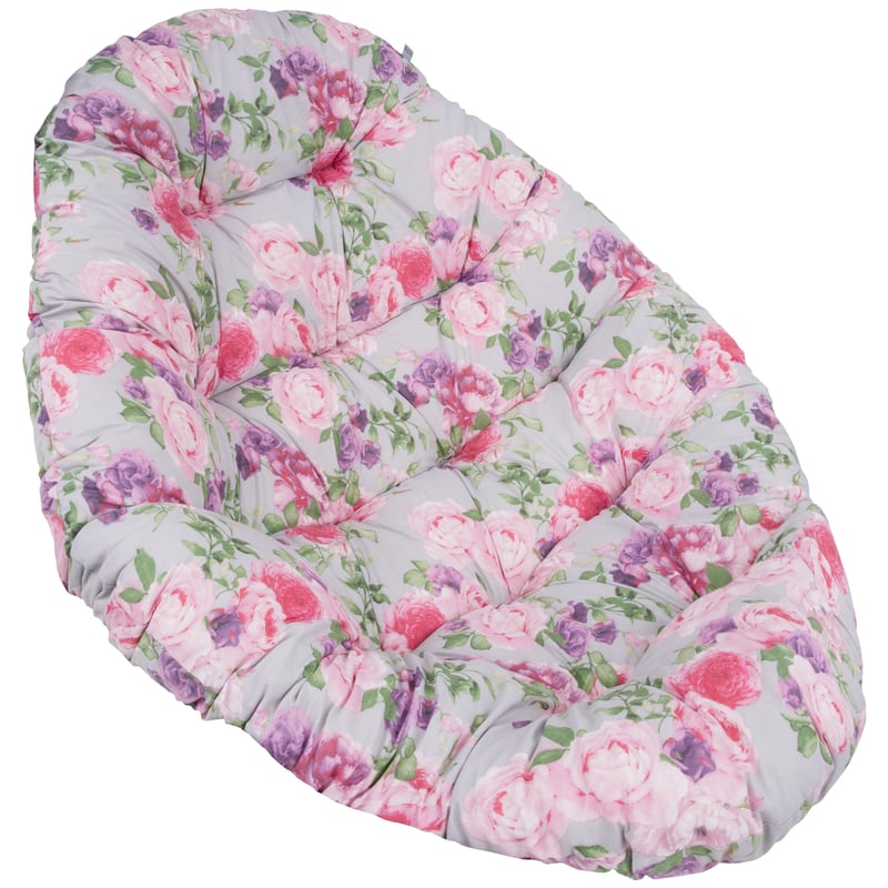 Poduszka na fotel wiszący Oval 100x144 cm róże Patio