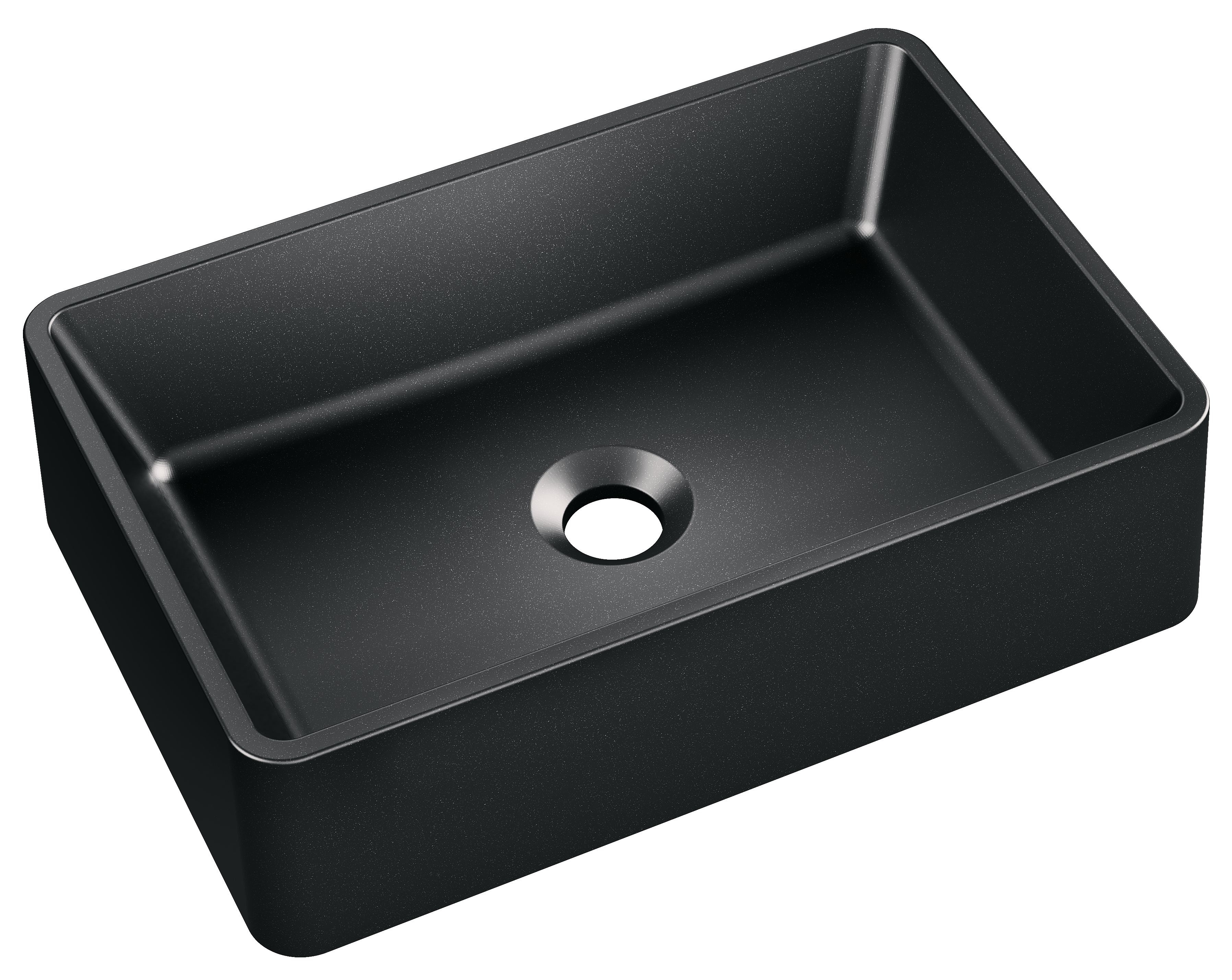 Umywalka konglomeratowa Bochun Czarny 45 x 30 Axis