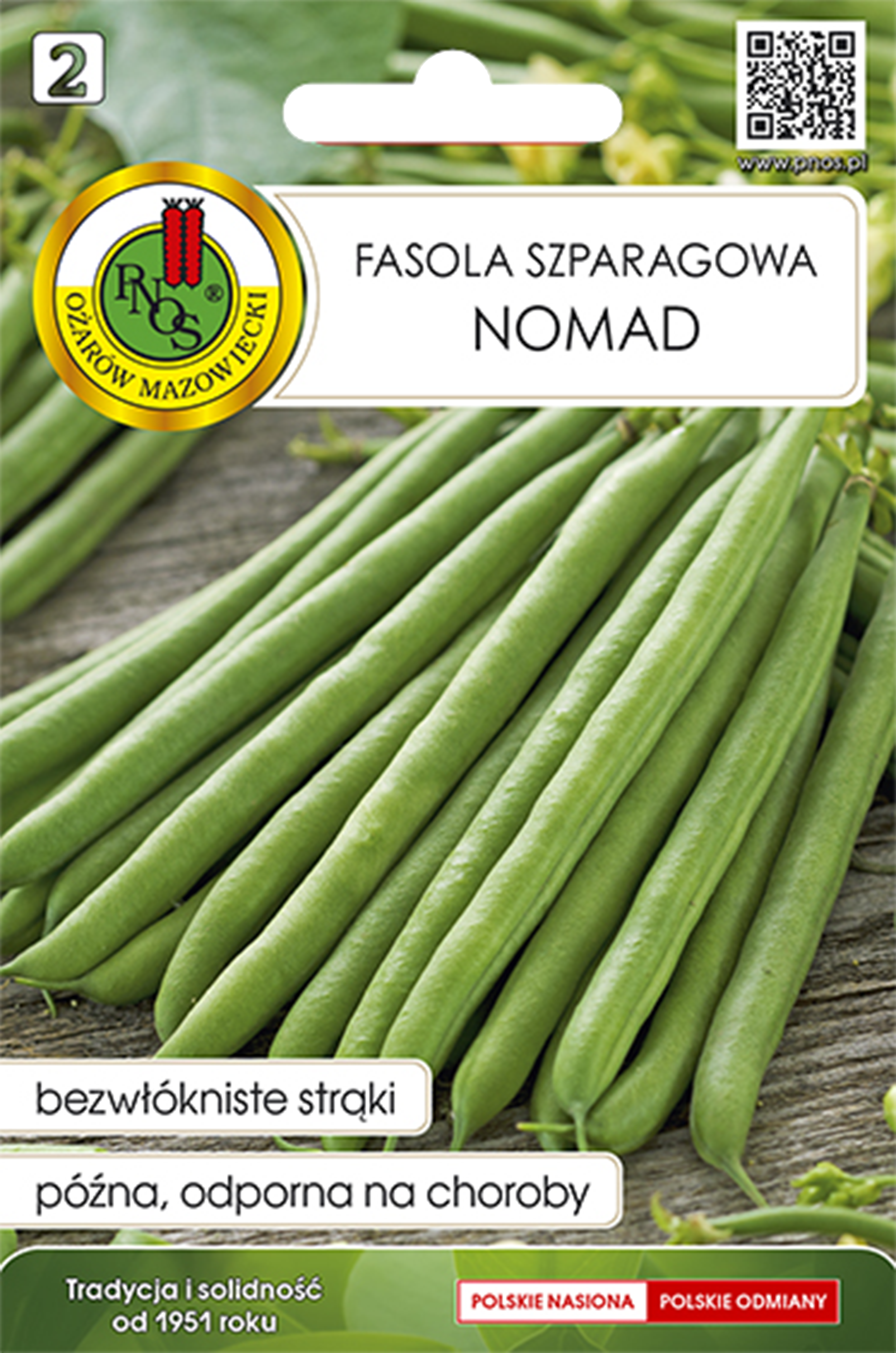 Fasola szparagowa karłowa Nomad nasiona Pnos