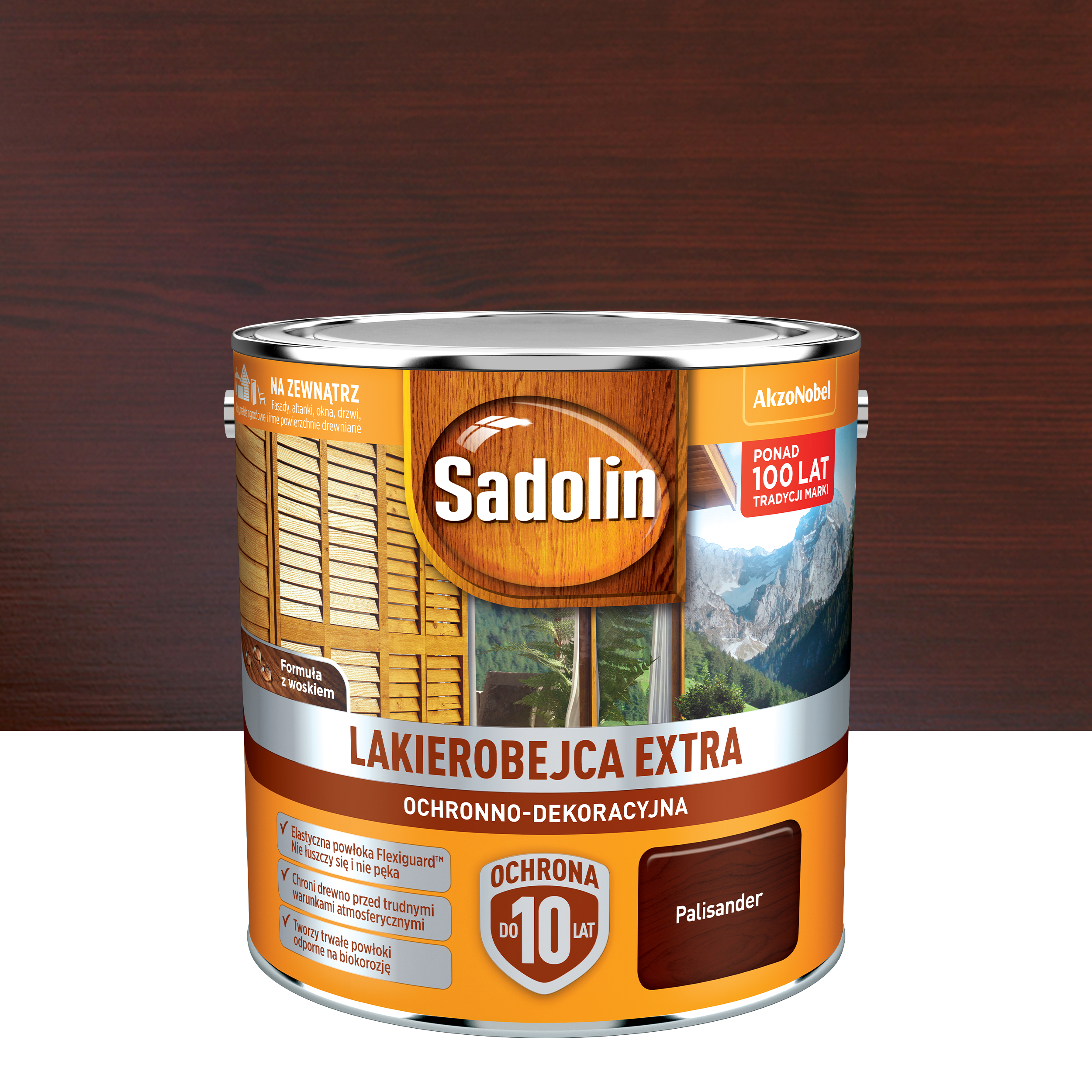 Lakierobejca do drewna Extra 2.5 l Palisander Sadolin