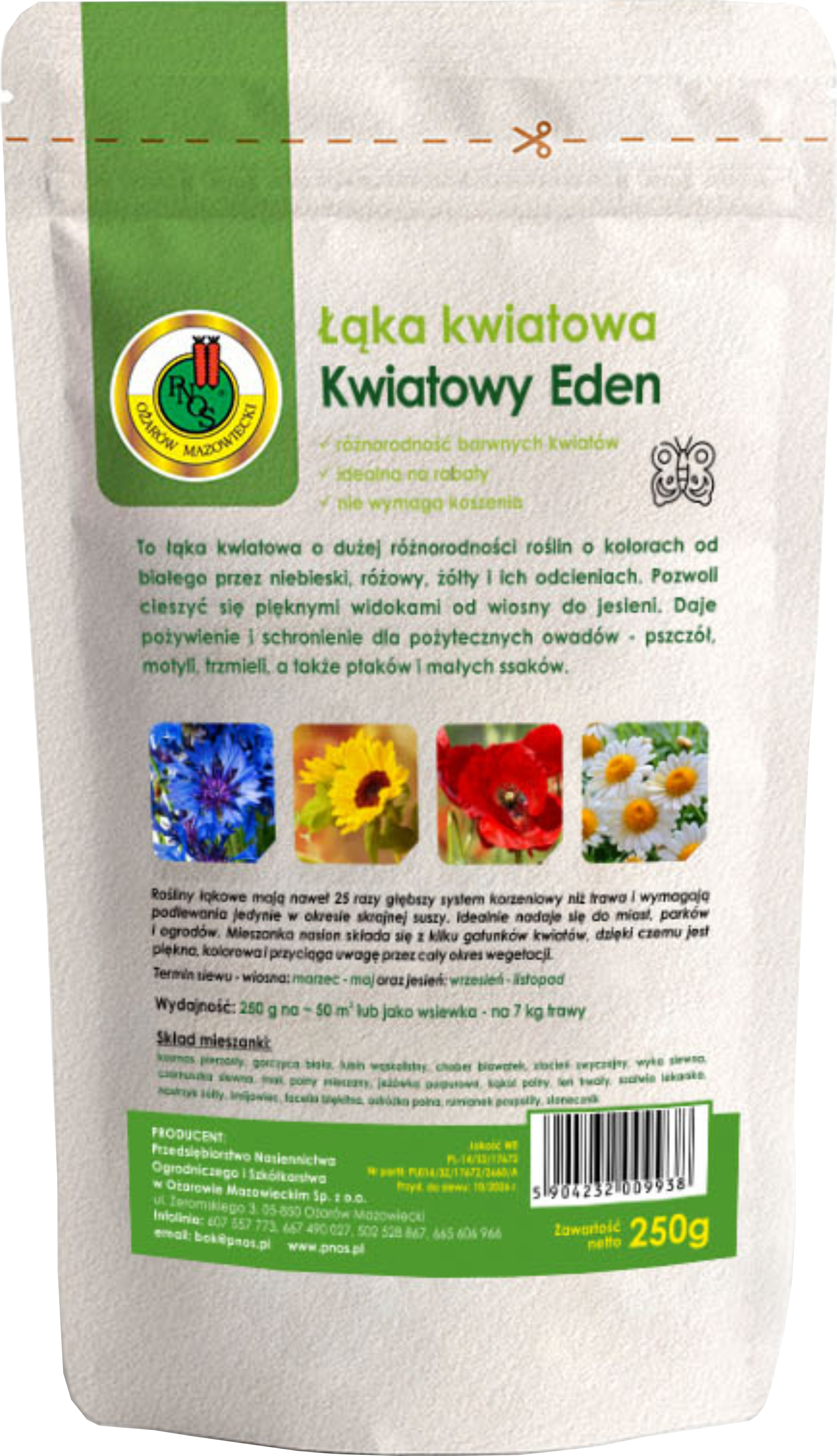 Łąka kwiatowa Kwiatowy Eden 250g Pnos