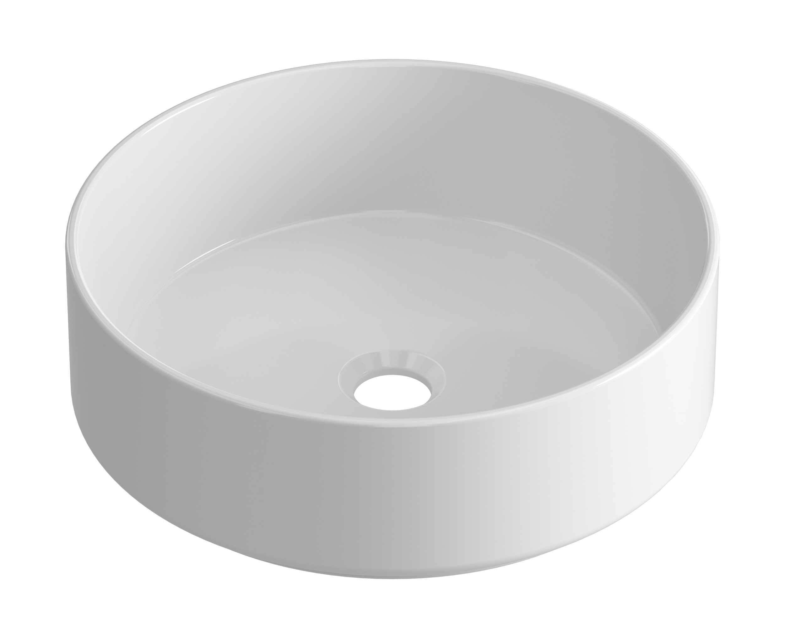 Lavabo de sobreponer studio blanco 37x12x37 cm