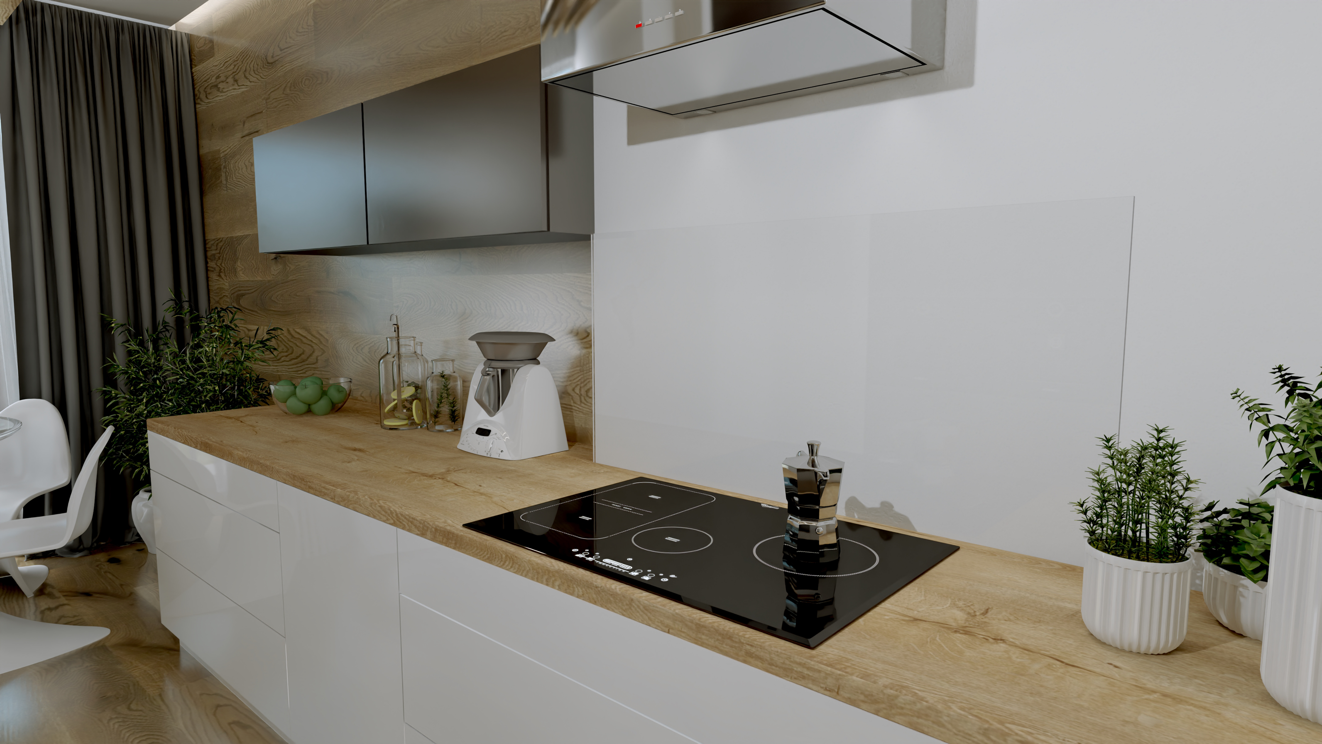 Blat kuchenny laminowany dąb vermont 497S 62x305 cm - 2