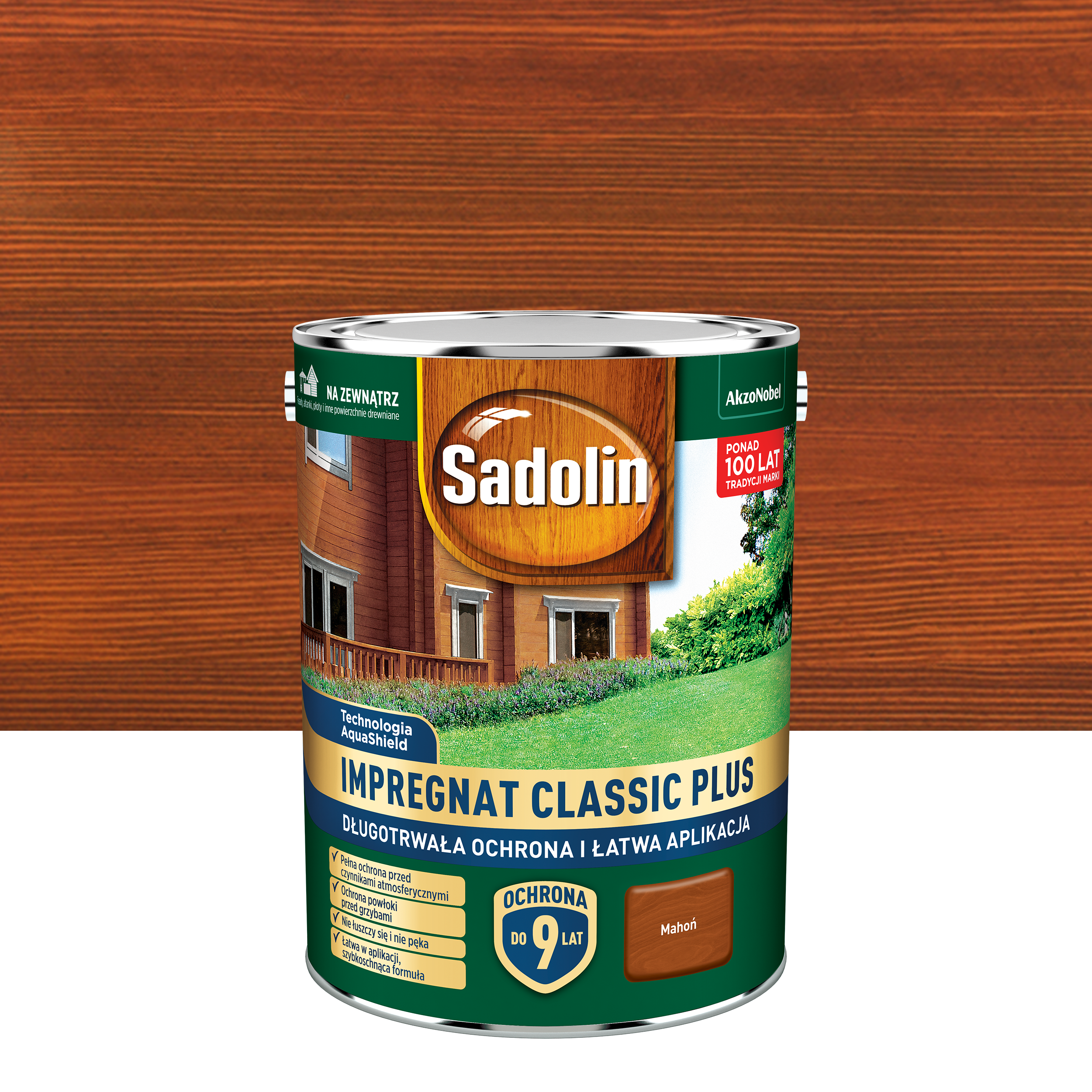 Impregnat do drewna Classic Plus 4.5 l Mahoń Sadolin
