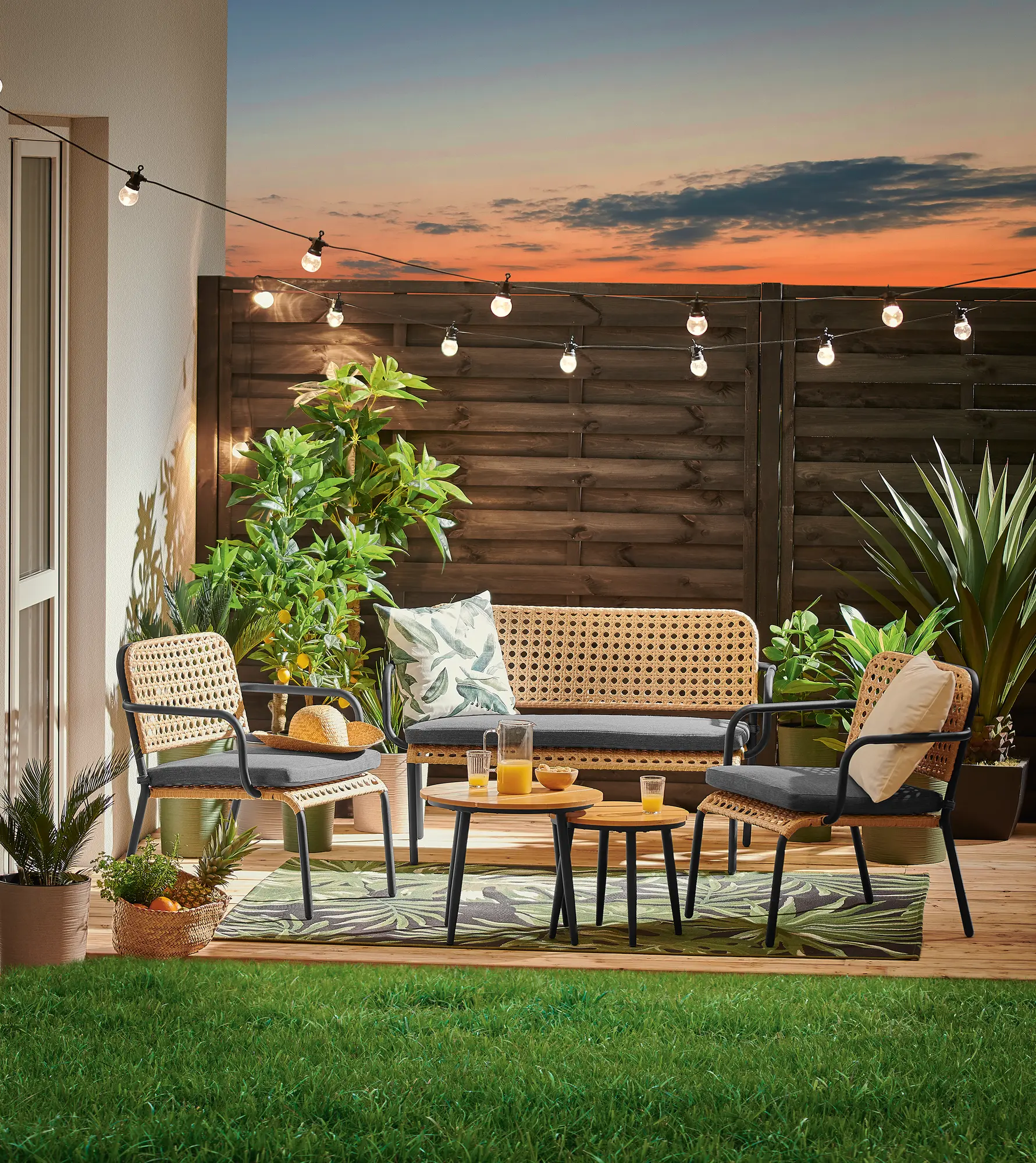 Płot szczelny Nive 180x180 cm drewniany Naterial - 6