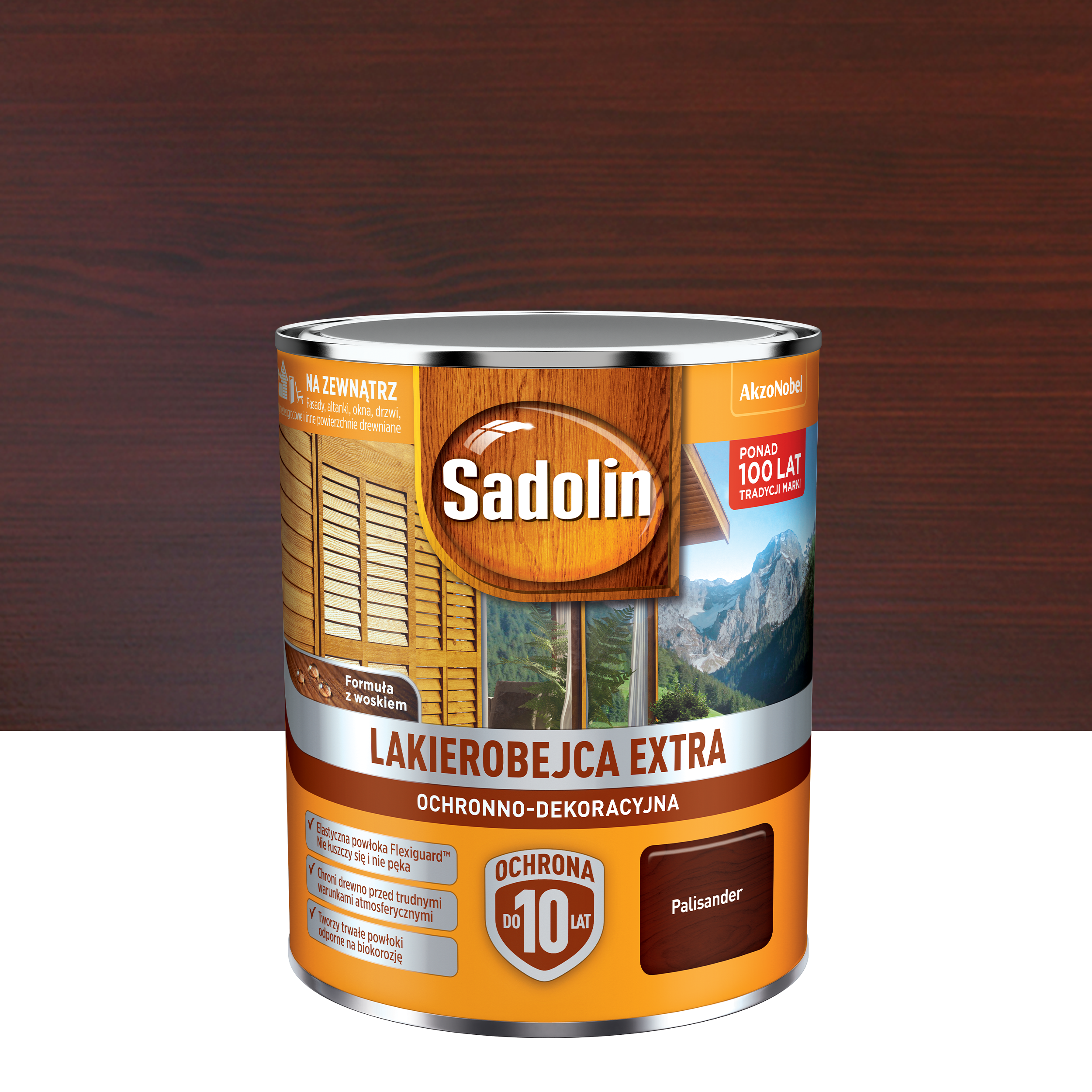 Lakierobejca do drewna Extra 0.75 l Palisander Sadolin