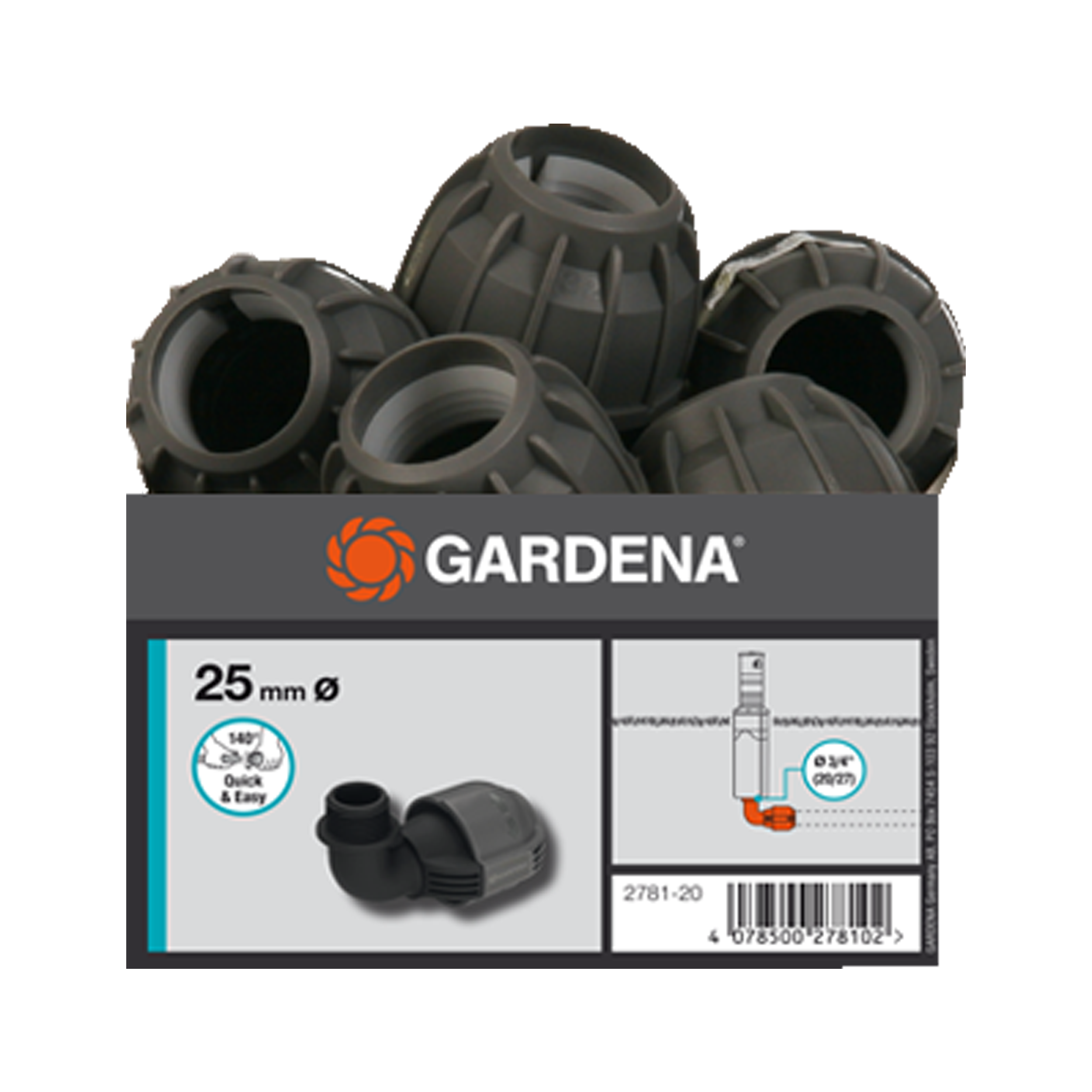 Łącznik L Sprinklersystem 25 mm-GZ3/4