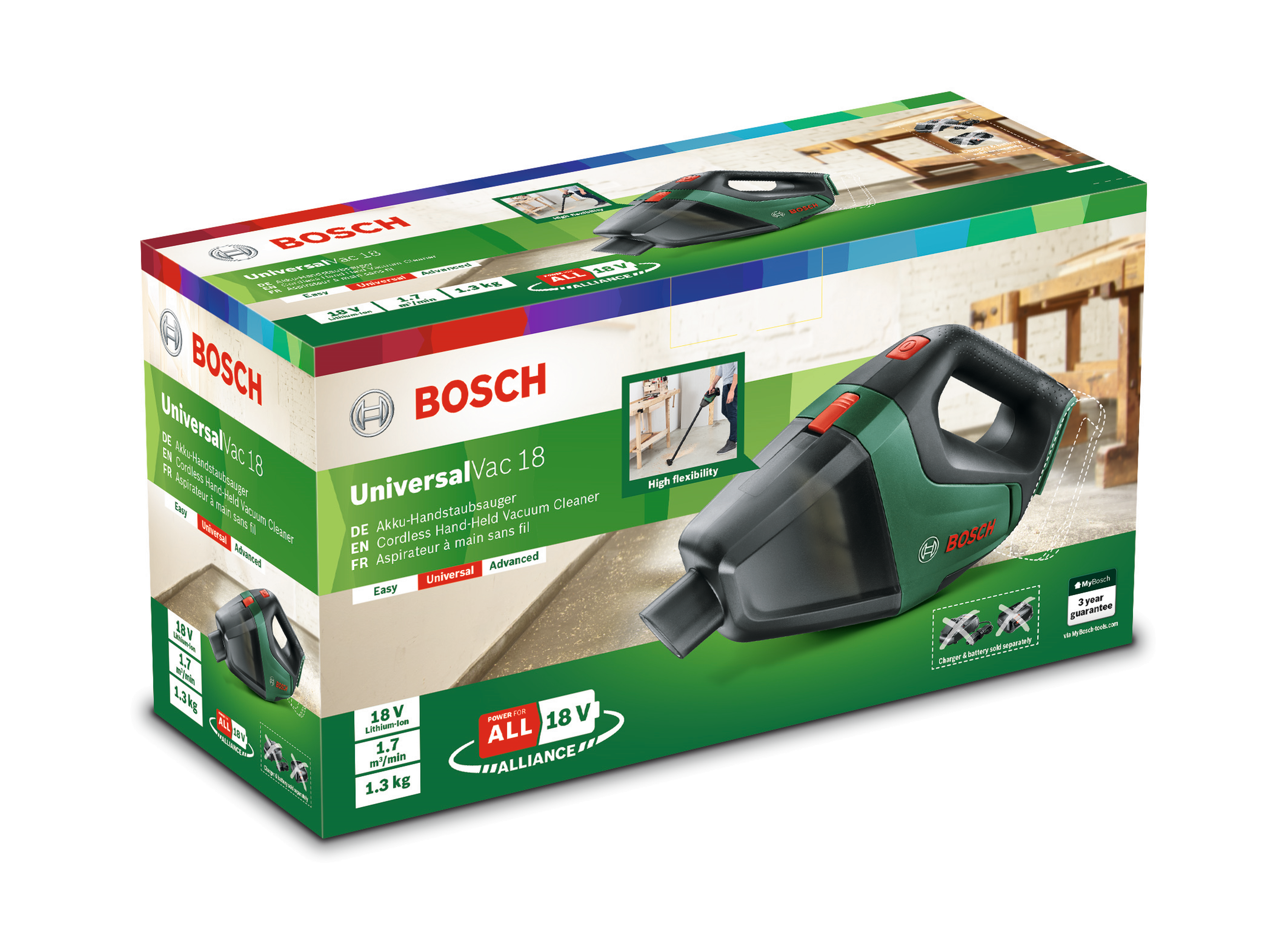 Odkurzacz akumulatorowy Bosch UniversalVac 18V + akcesoria - 4