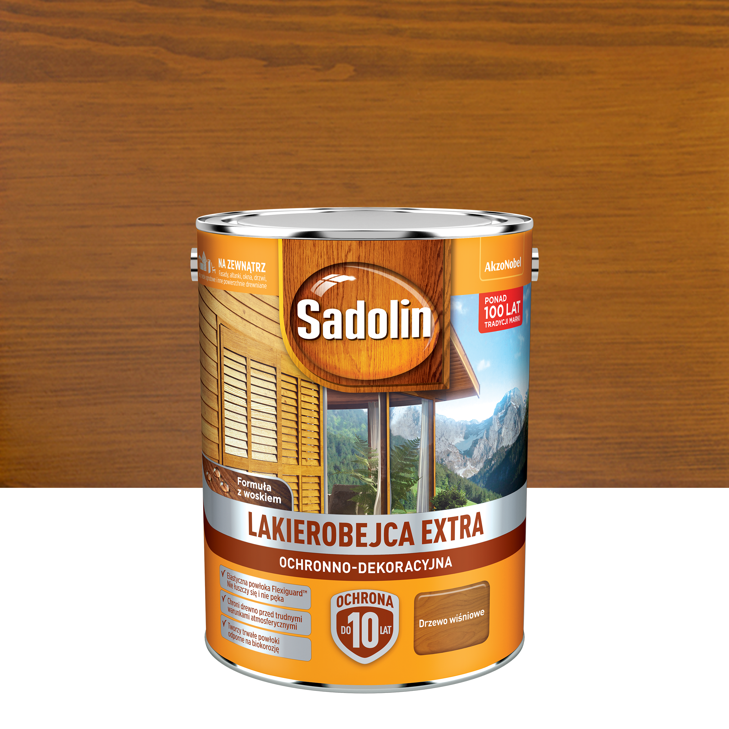 Lakierobejca do drewna Extra 5 l Drzewo wiśniowe Sadolin