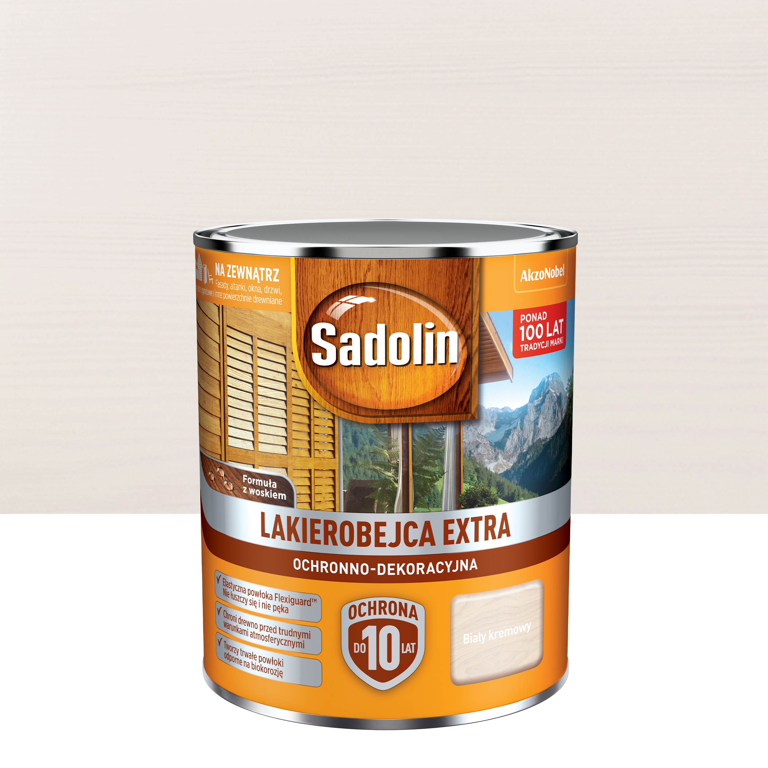 Lakierobejca do drewna Extra 0.75 l Biały kremowy Sadolin