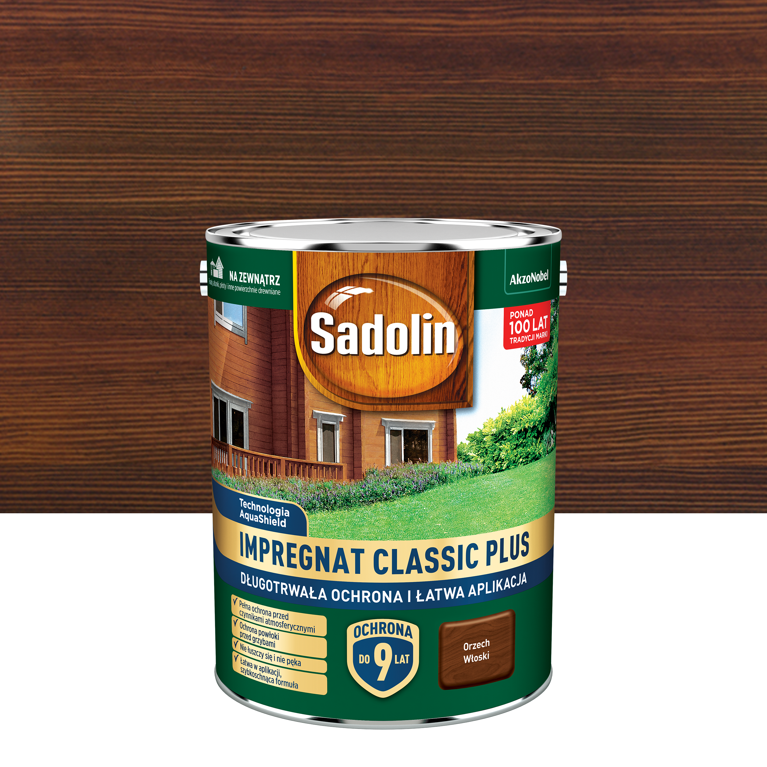 Impregnat do drewna Classic Plus 4.5 l Włoski orzech Sadolin