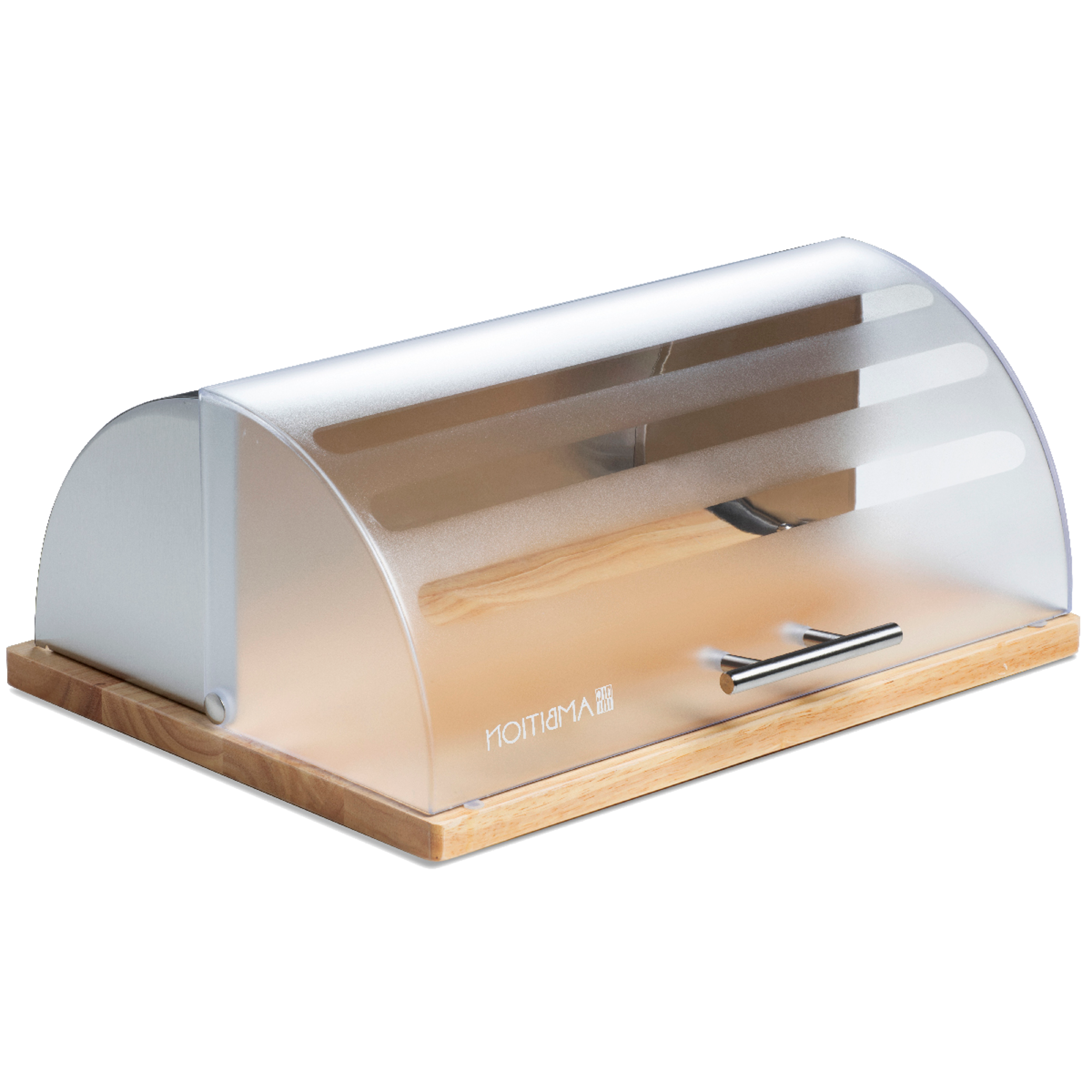 Chlebak na drewnianej podstawie Logan