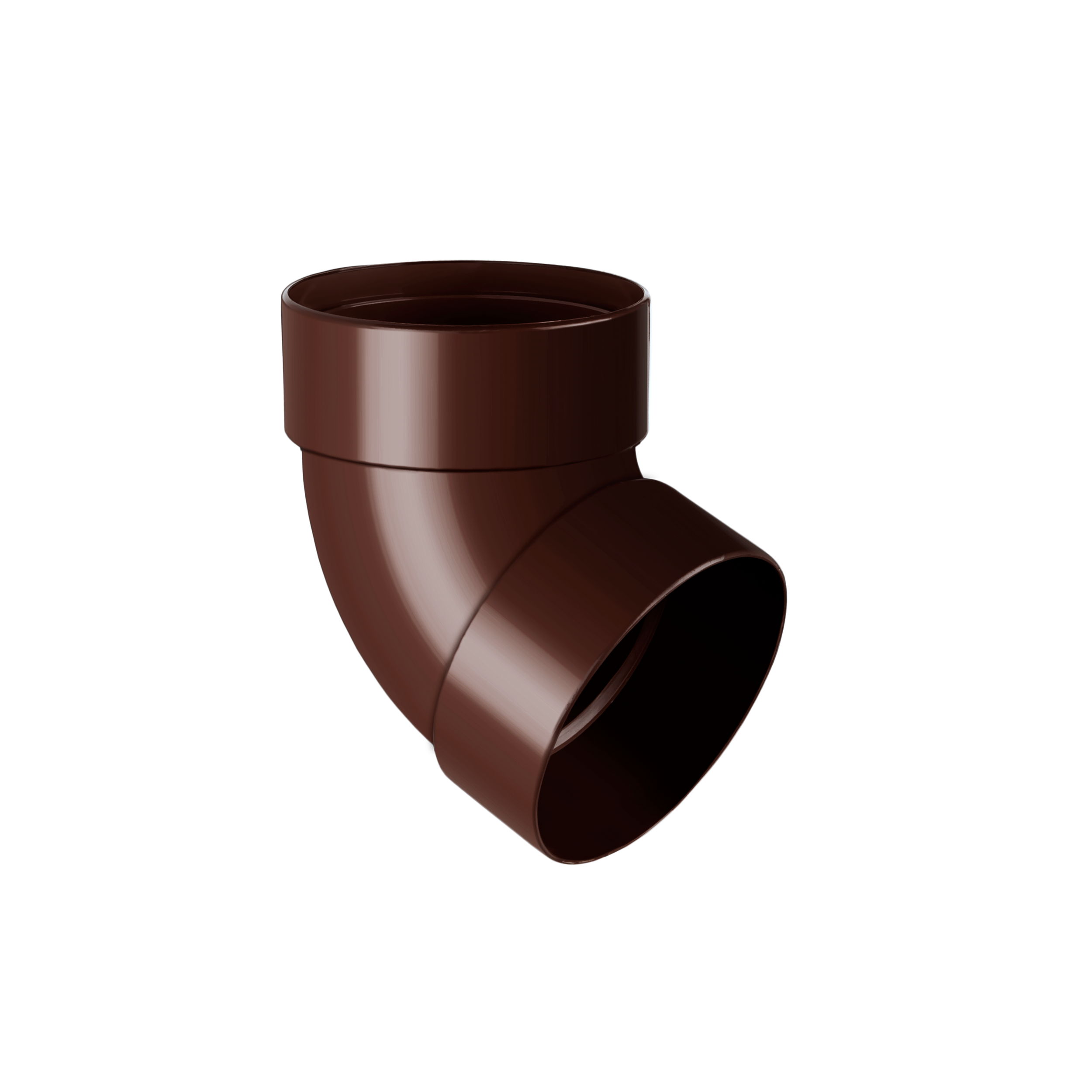 Kolano rynnowe podwójne 100 mm/67° brązowe