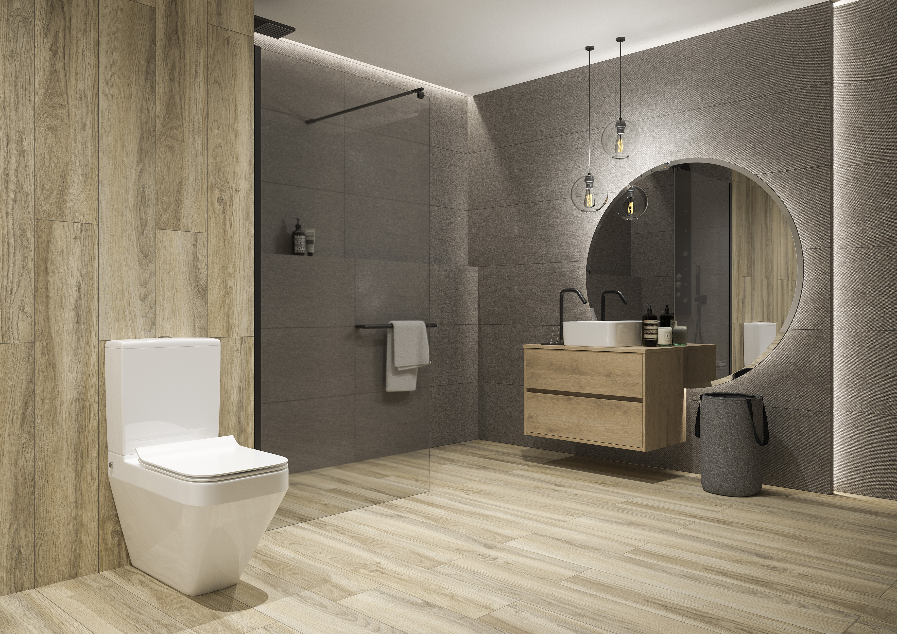 WC kompakt poziom Crea Cersanit - 2