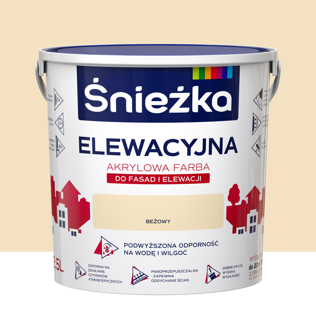 Farba elewacyjna akrylowa 2.5 l Beżowy Śnieżka