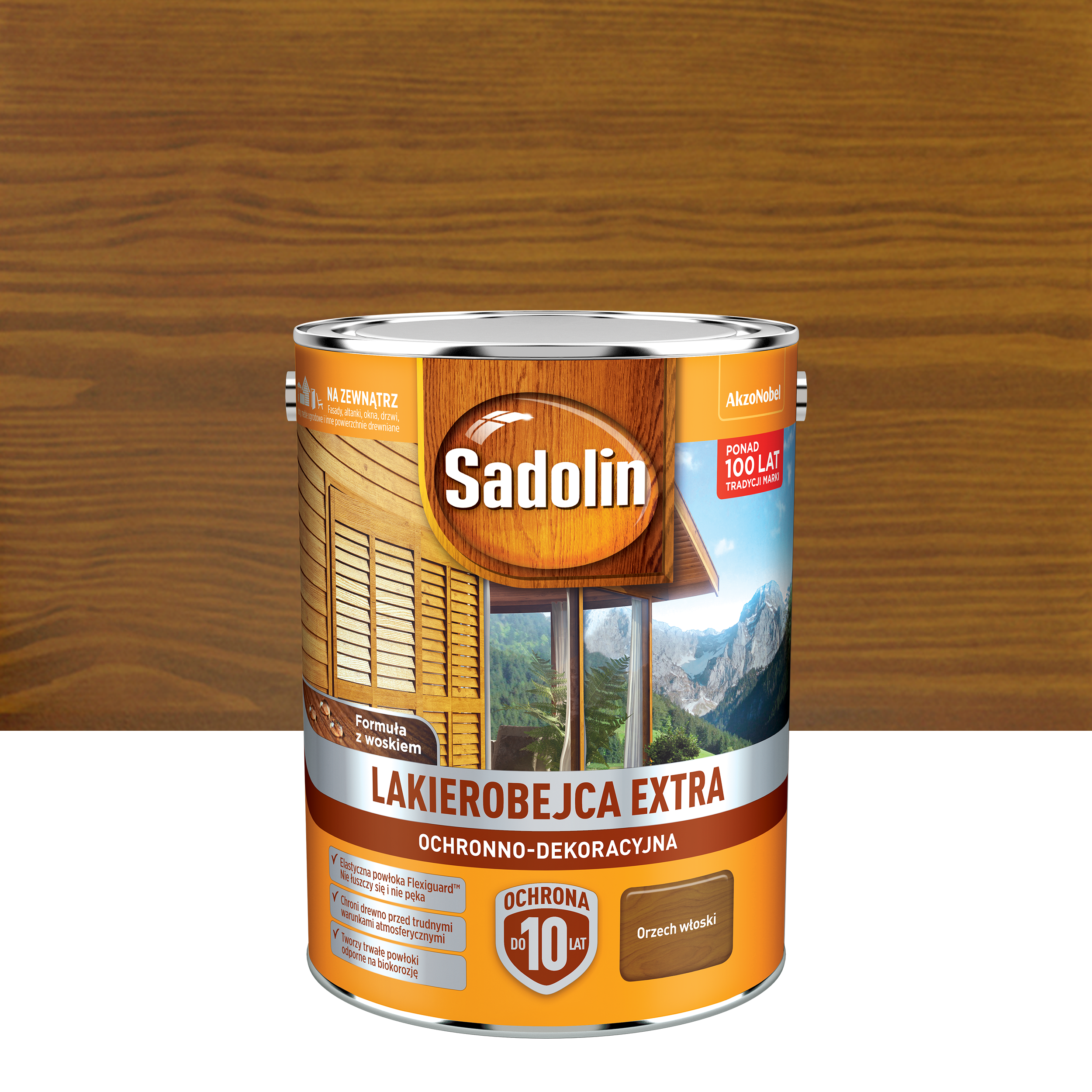 Lakierobejca do drewna Extra 5 l Orzech włoski Sadolin