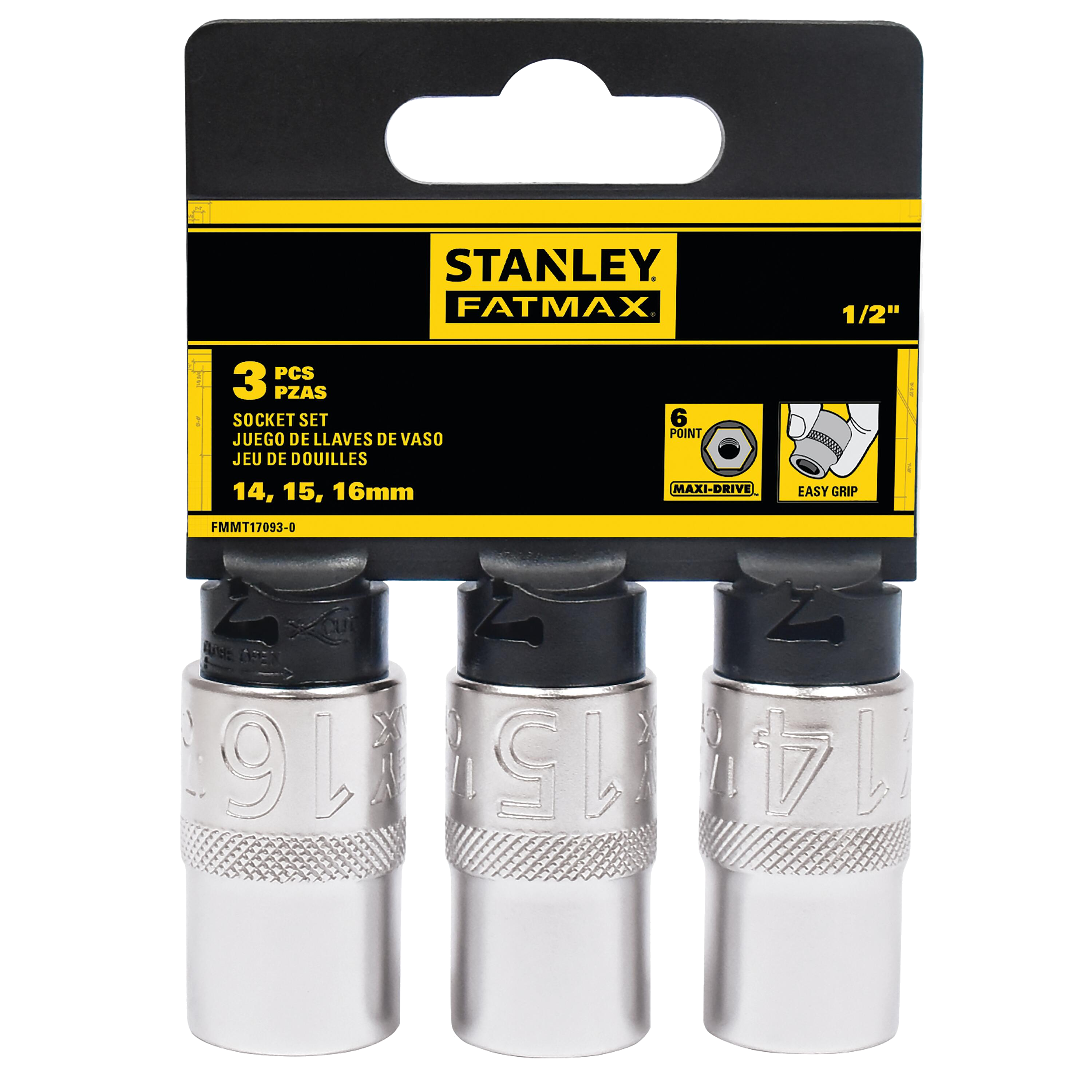 Juegos 3 llaves de vaso de 11 a 13mm   STANLEY FATMAX - 4