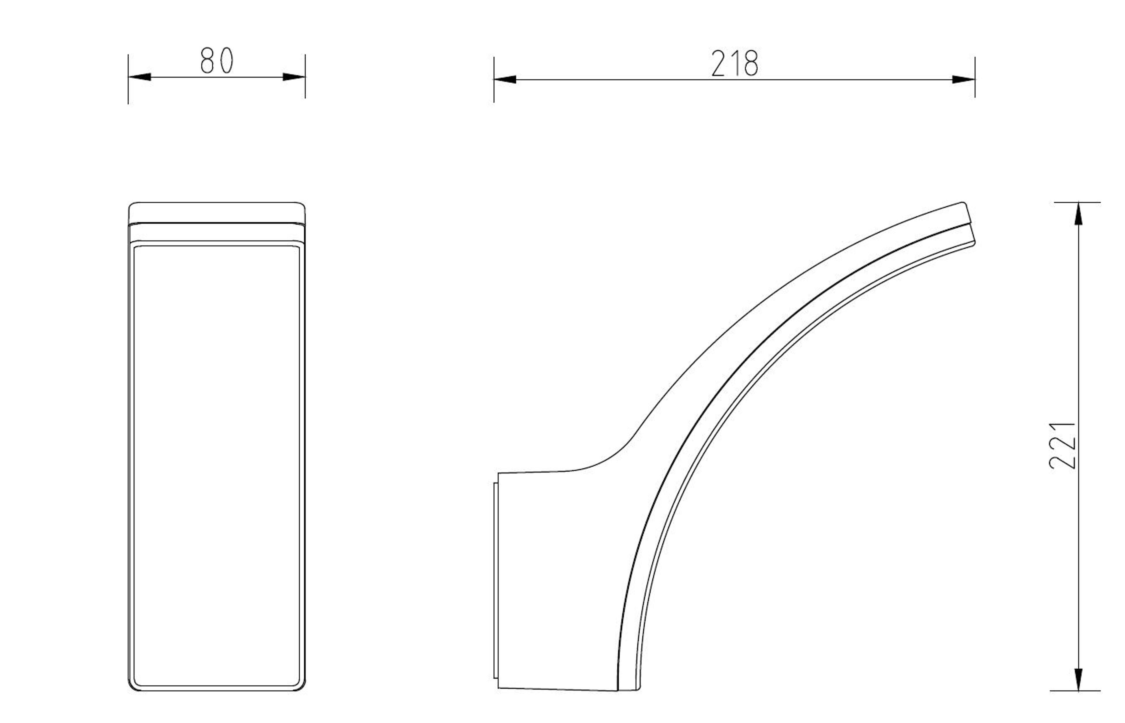 Applique LED moderno Lakko grigio IP44, luce bianco naturale 1500 lumen, INSPIRE - 8