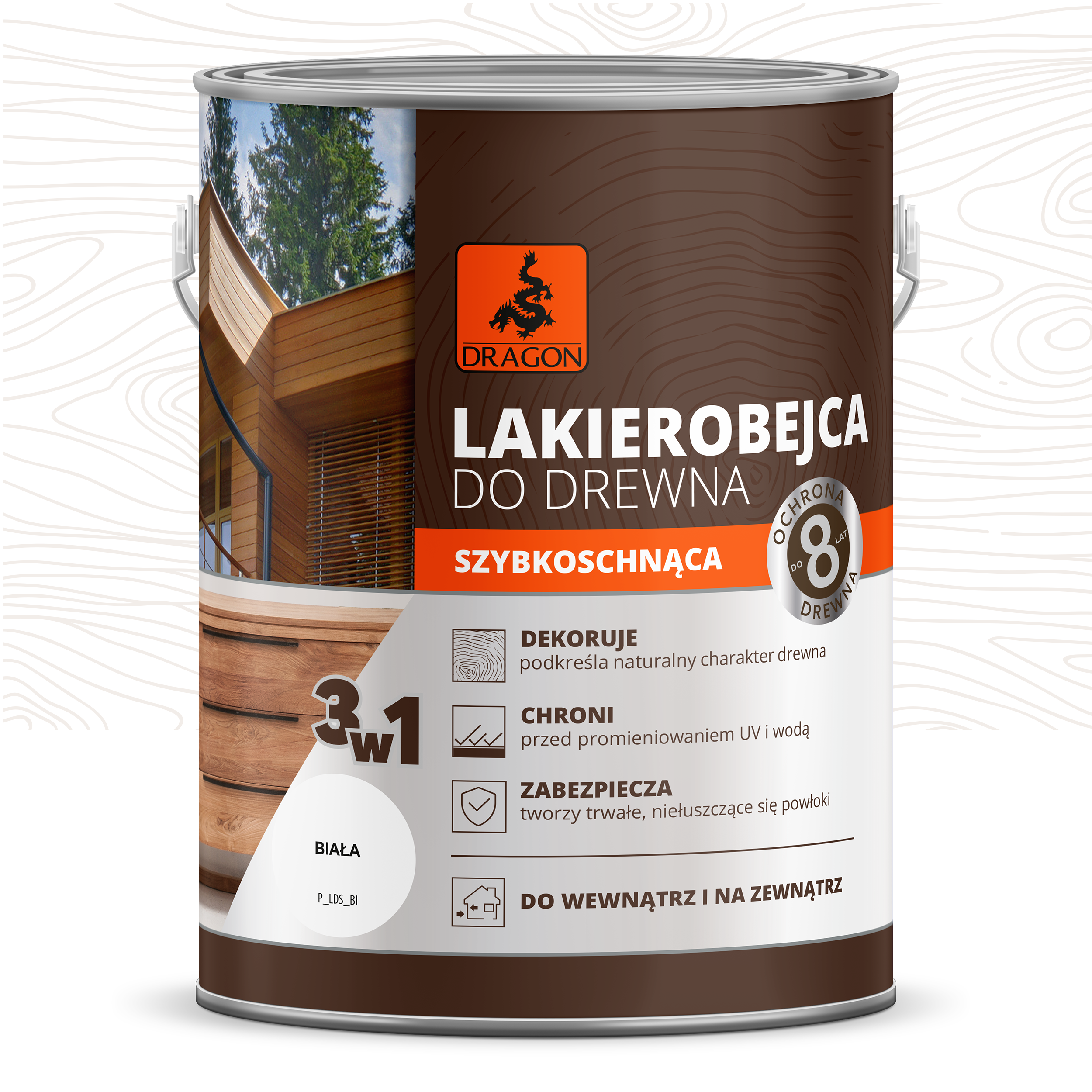 Lakierobejca Szybkoschnąca 0.2 l Biały Dragon