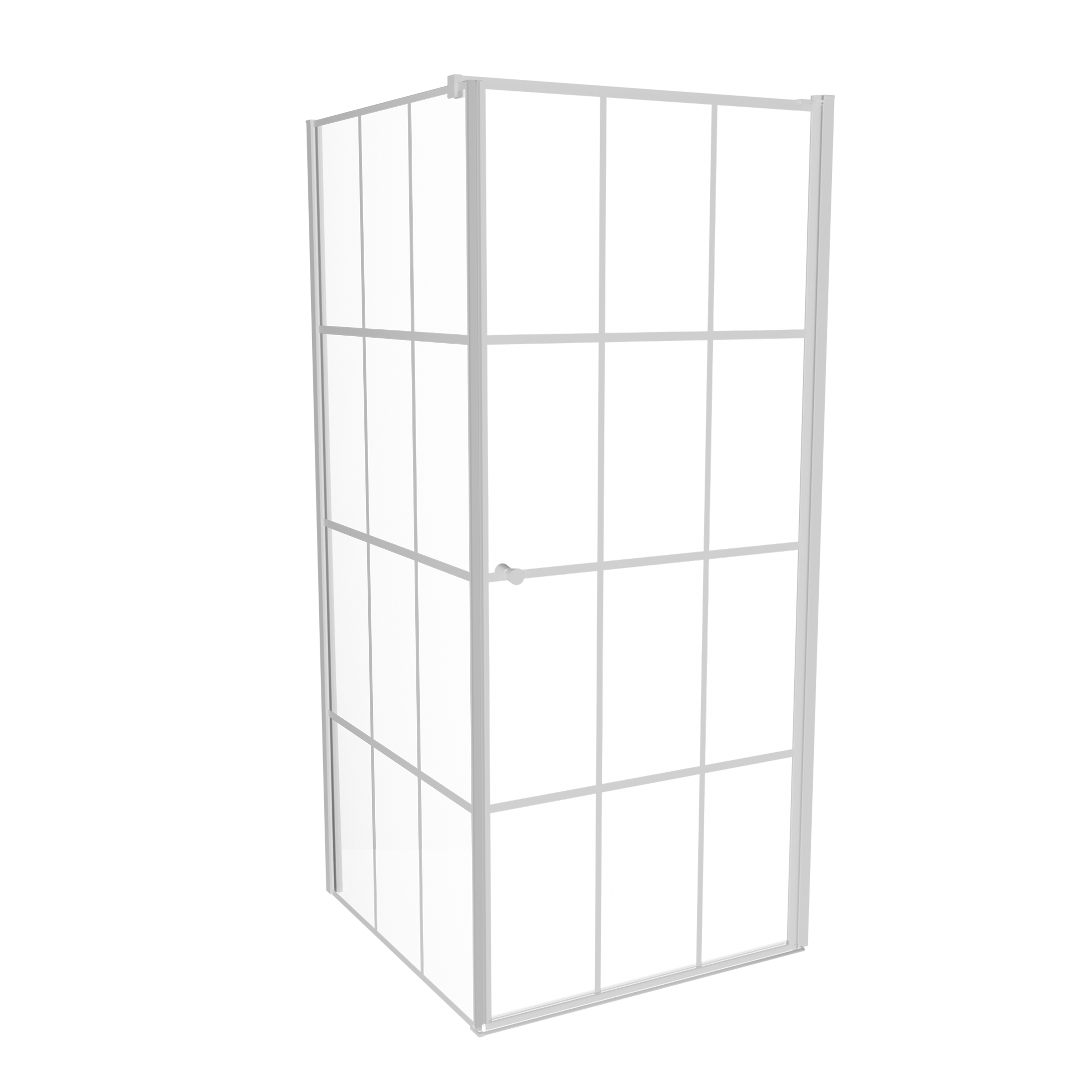 Kabina prysznicowa 90 x 90 cm Alvea White 1U P Wellneo