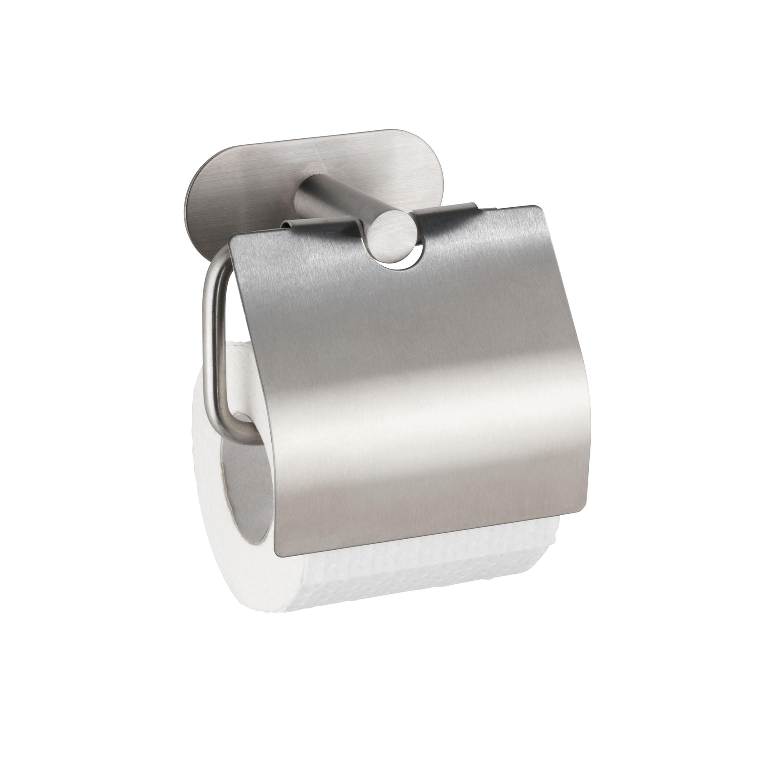 Portarrollos de papel higiénico orea plata adheviso o para atornillar o ventosa, encolado