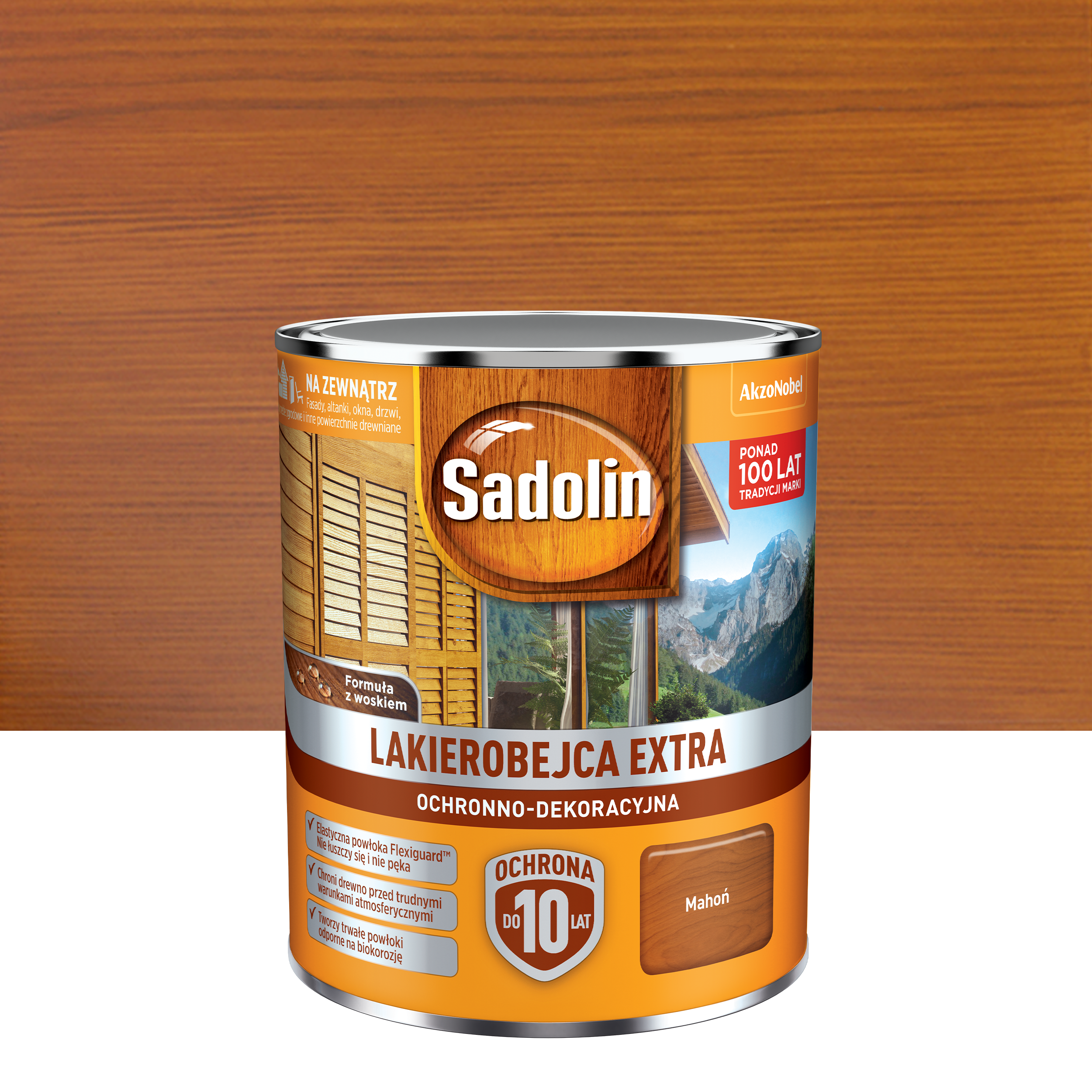 Lakierobejca do drewna Extra 0.75 l Mahoń Sadolin