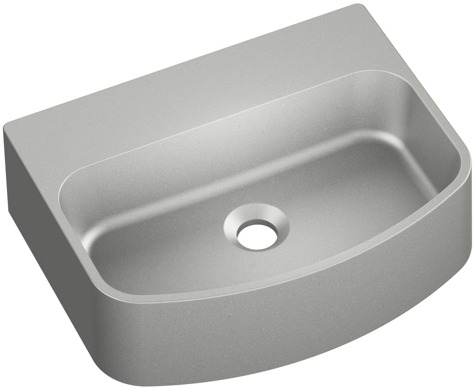 Umywalka konglomeratowa Dusse S Szary 45 x 35 Axis