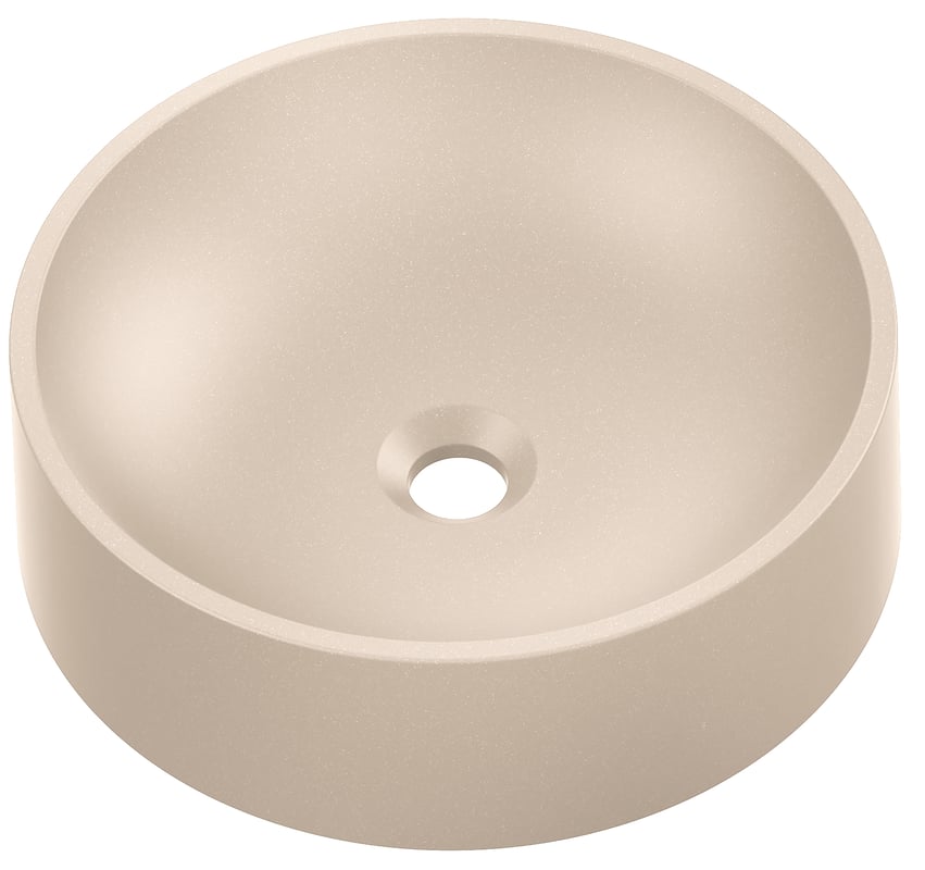 Umywalka konglomeratowa nablatowa Munst II Beż 40 x 40 Axis