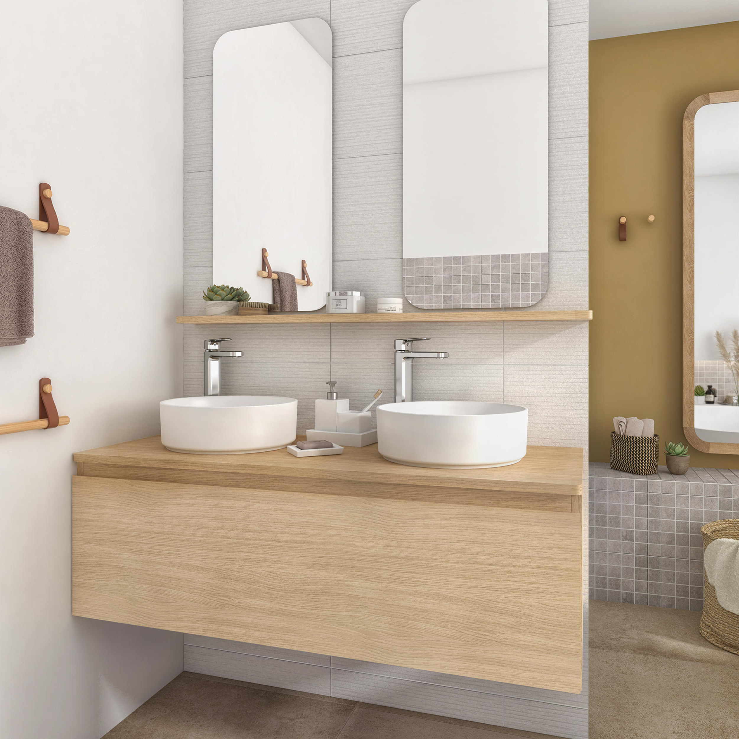 Blat łazienkowy NATURAL120 X 48.5 SENSEA - 3